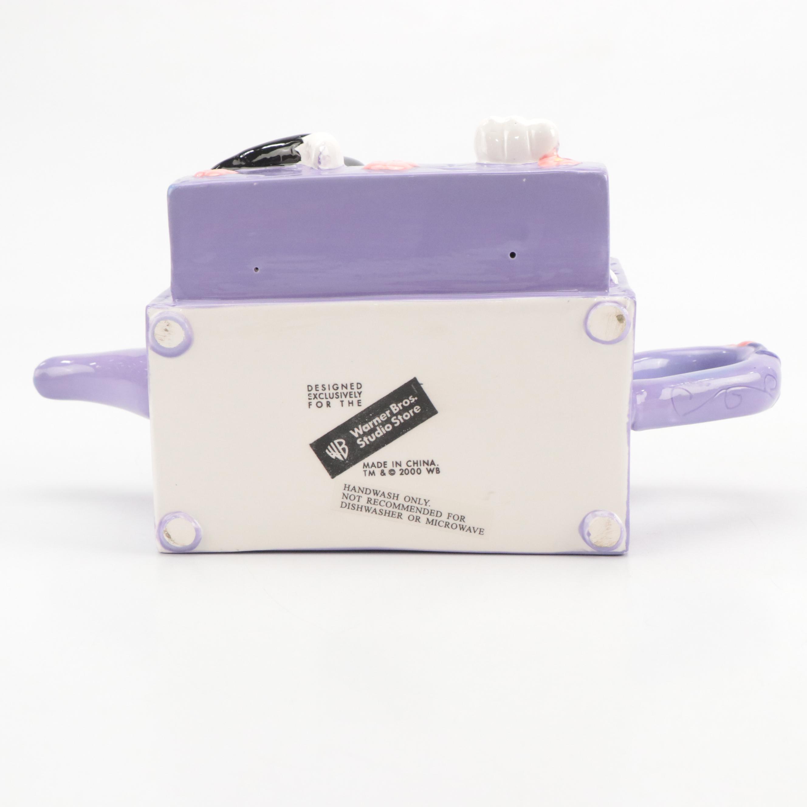 Warner Bros Loony Tunes Motif Ceramic Teapot and More Teapots