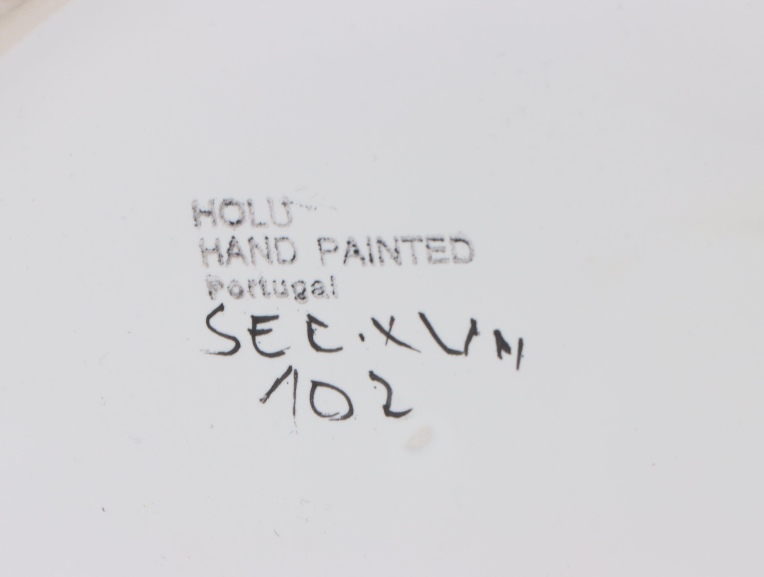 Holu Portuguese Blue and White Ceramic Umbrella Stand