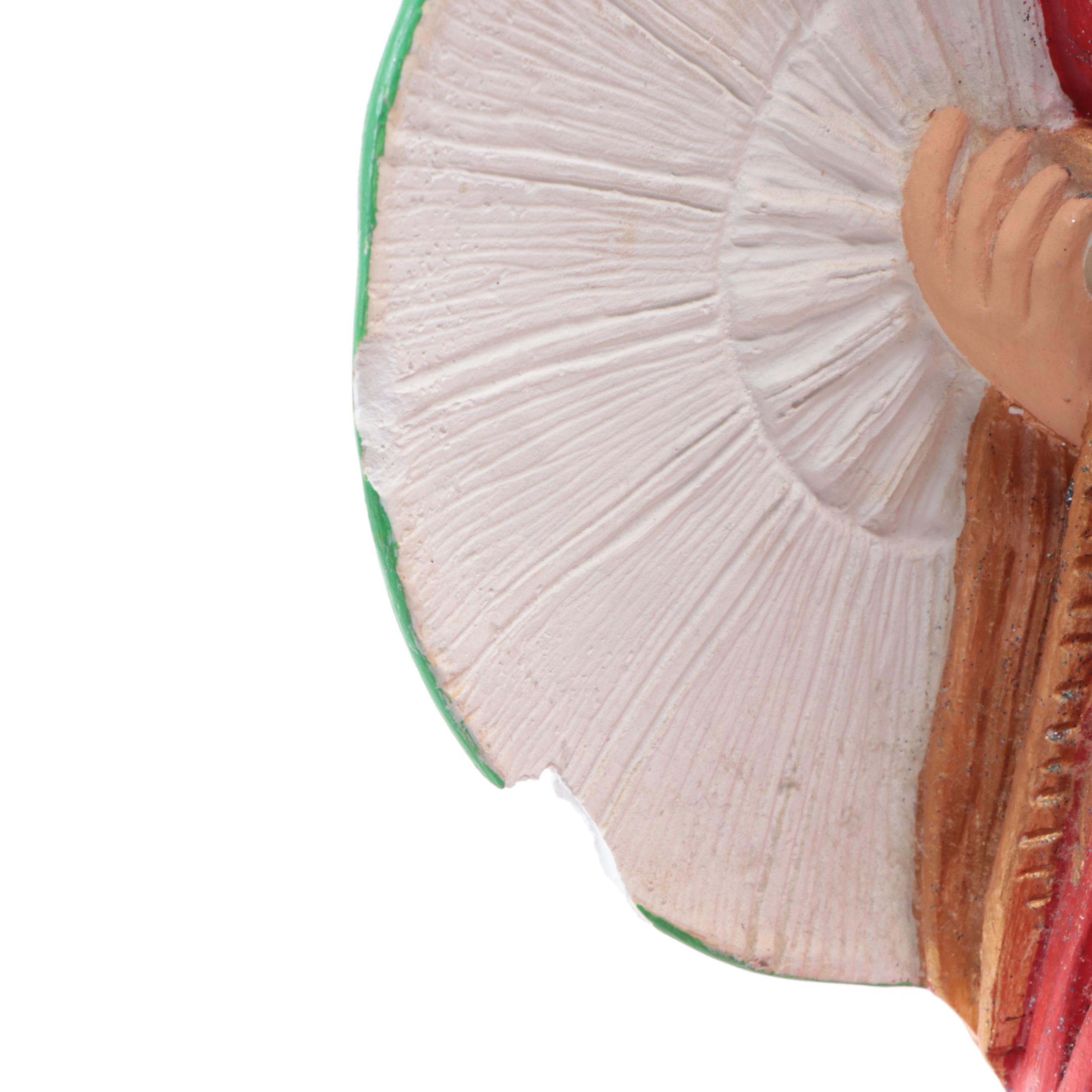 Hand-Painted Cast Plaster Traditional Chinese Man and Woman Figurines