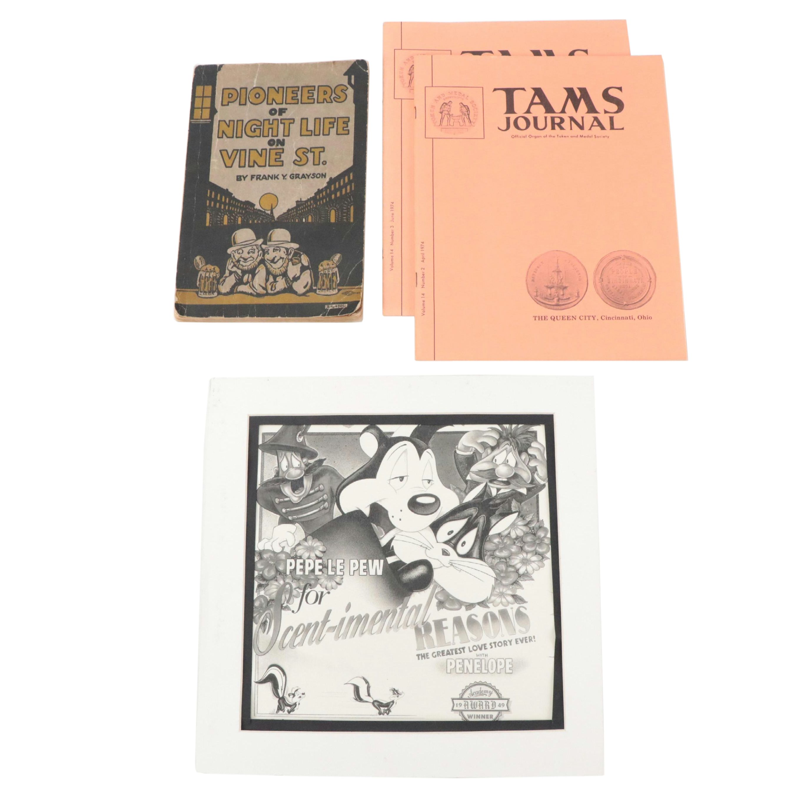 "Pioneers of Night Life on Vine Street," "Tams Journal" and Warner Bros. Print