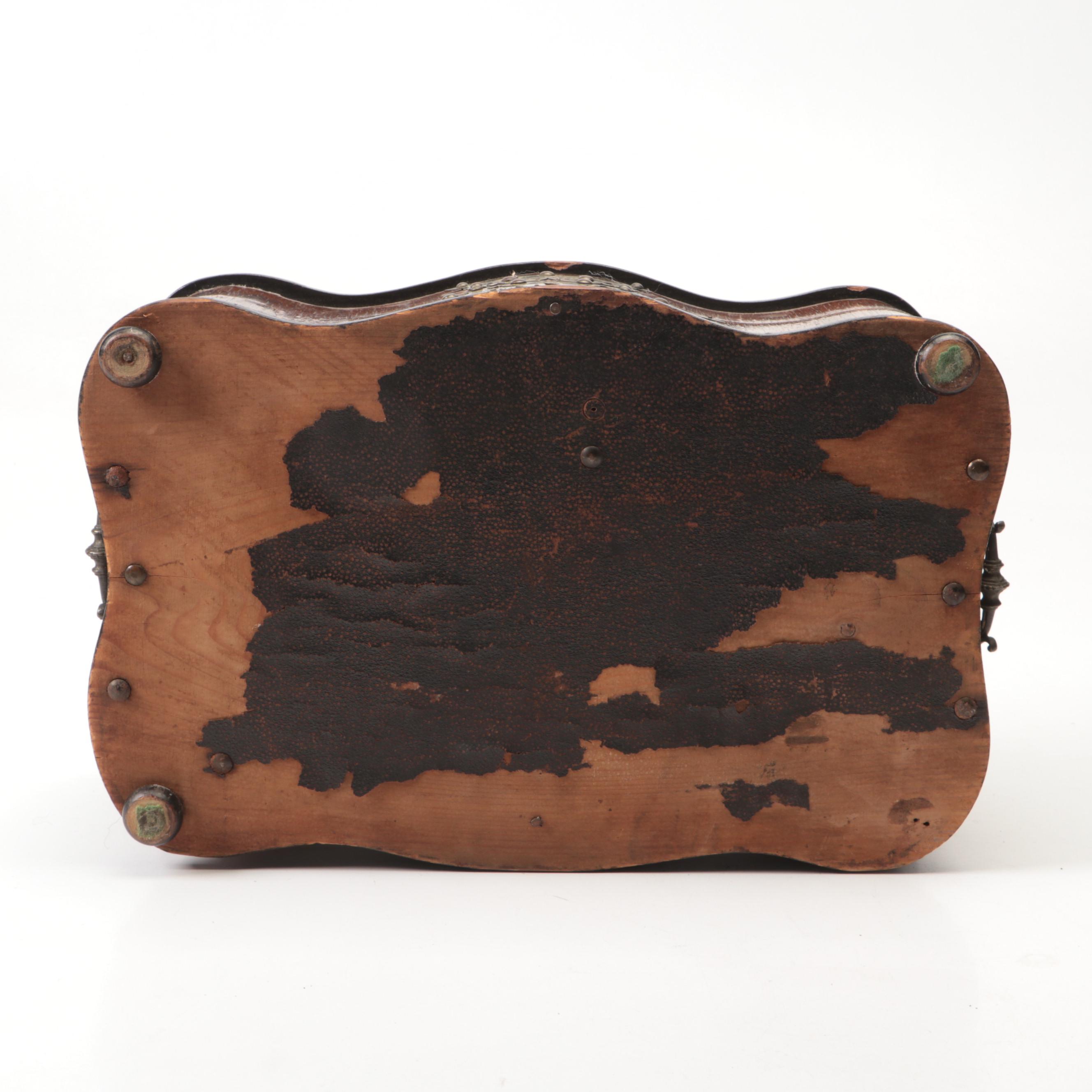 Metal Mounted Wood Game Compendium, Early 20th Century