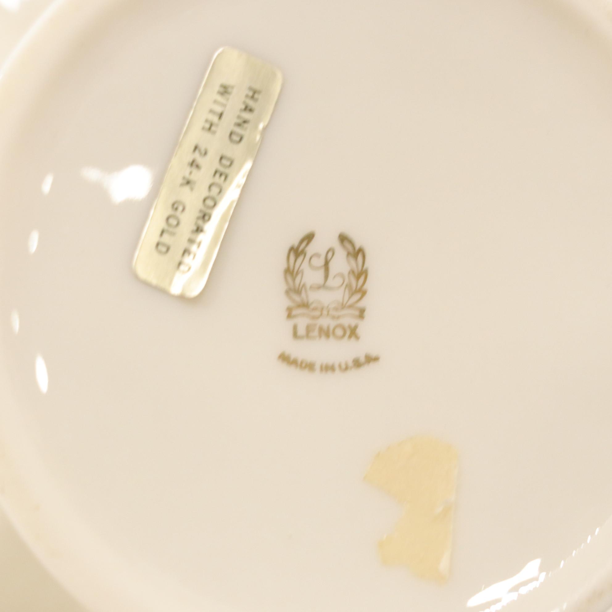 Belleek and Lenox Porcelain Vase, Creamer & Fluted Sugar, Compote, & Heart Dish