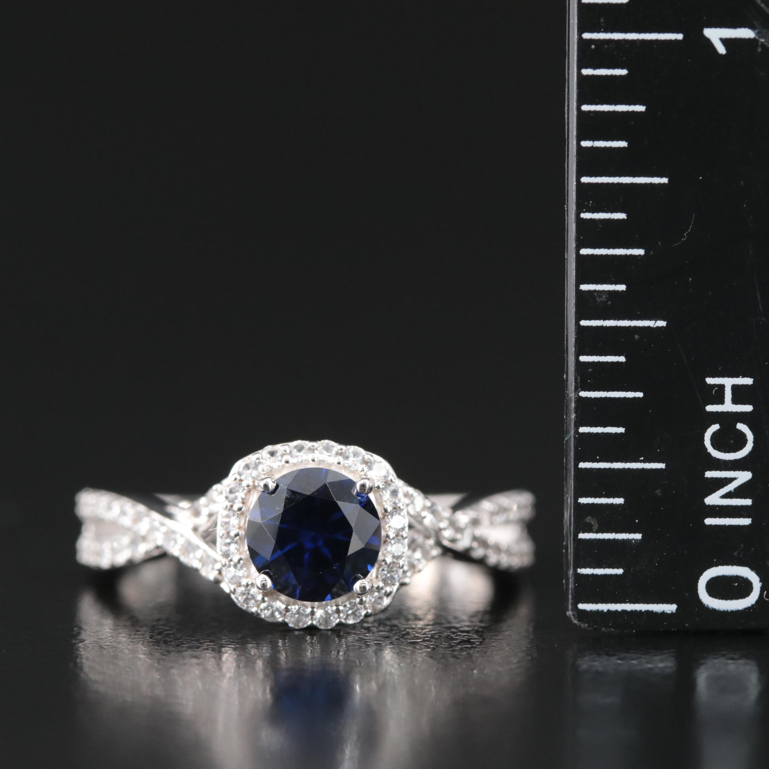 Sterling Sapphire Ring
