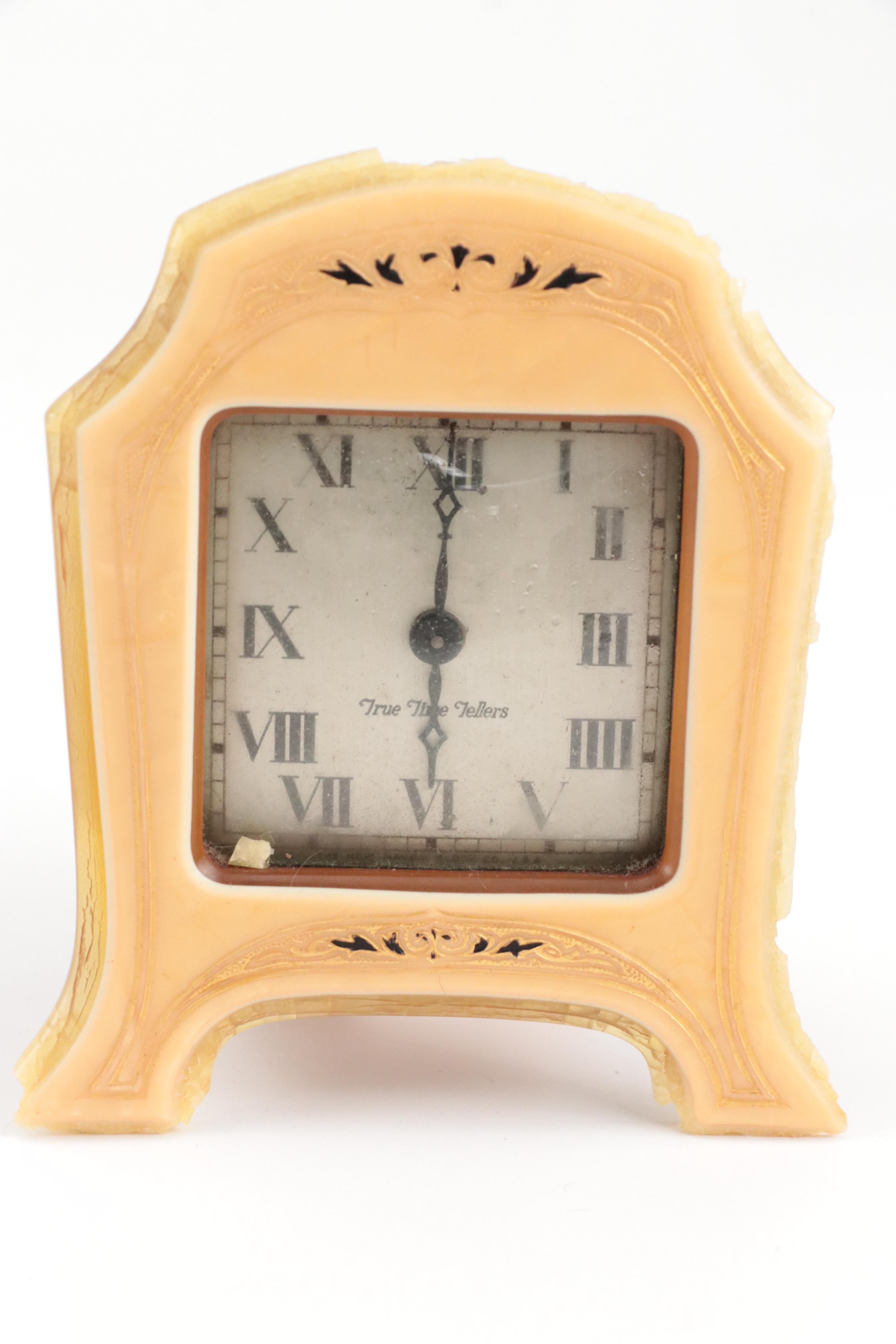 Pyramid Pearl Tone Celluloid Vanity Set and Grooming Tools