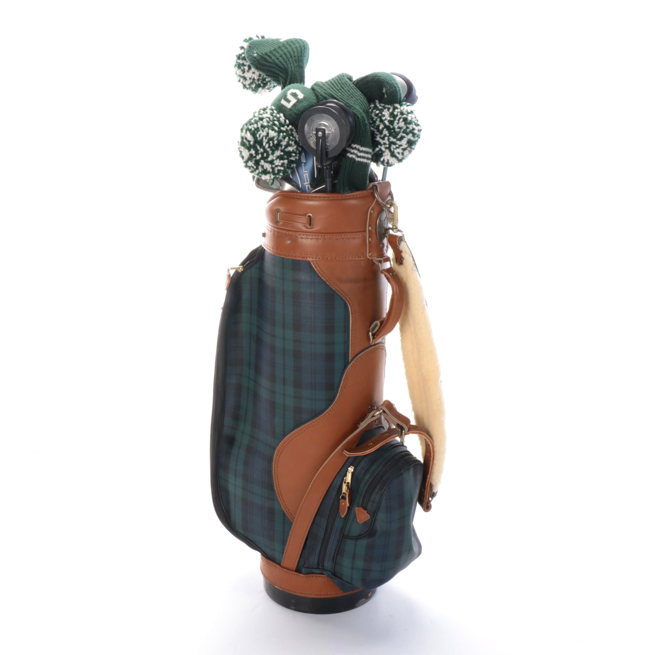 Callaway, Odyssey, Cobra, and Other Golf Clubs with Polo Ralph Lauren Bag