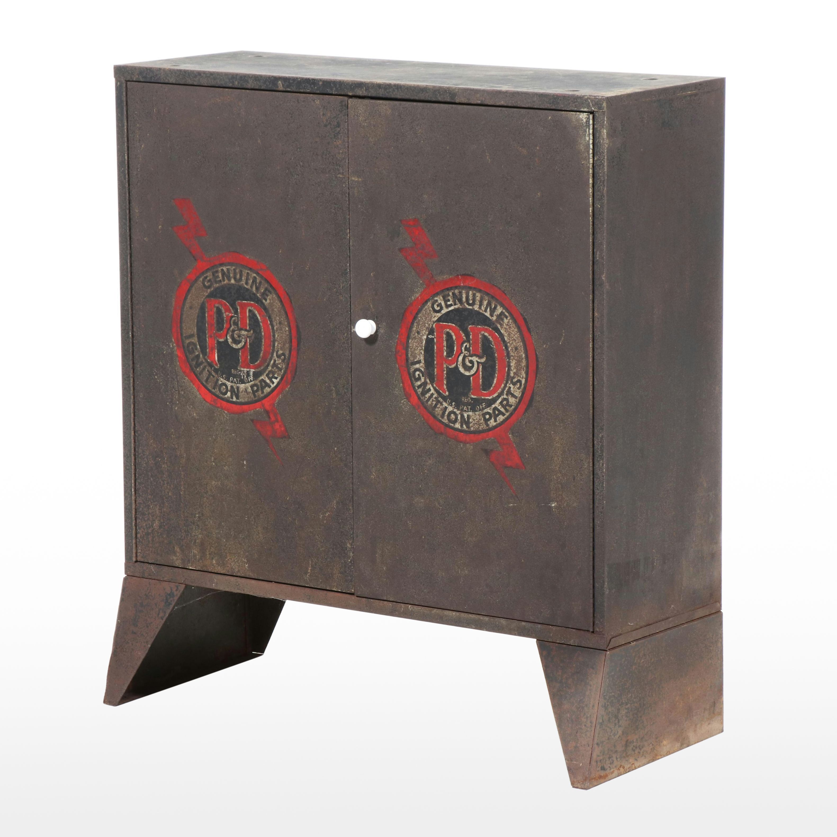 Metal Mechanics Cabinet, Mid-20th Century