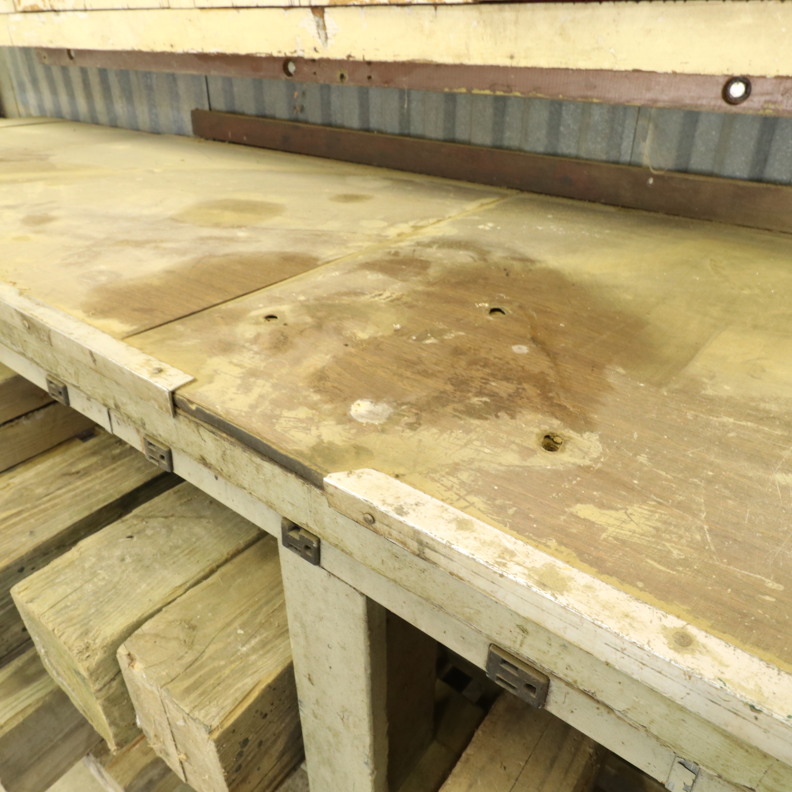 Custom Shallow Profile Electrified Workbench with Seasoned Lumber Pieces