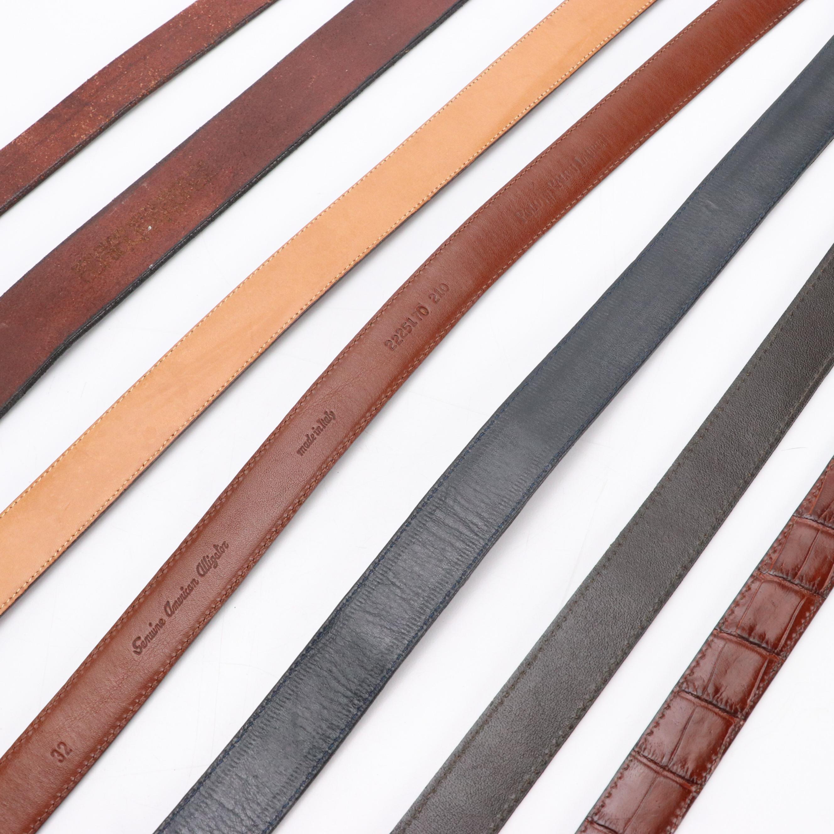 Curious George/Bob Dunn Sterling Buckle Leather Belts, Brighton Belt, and More