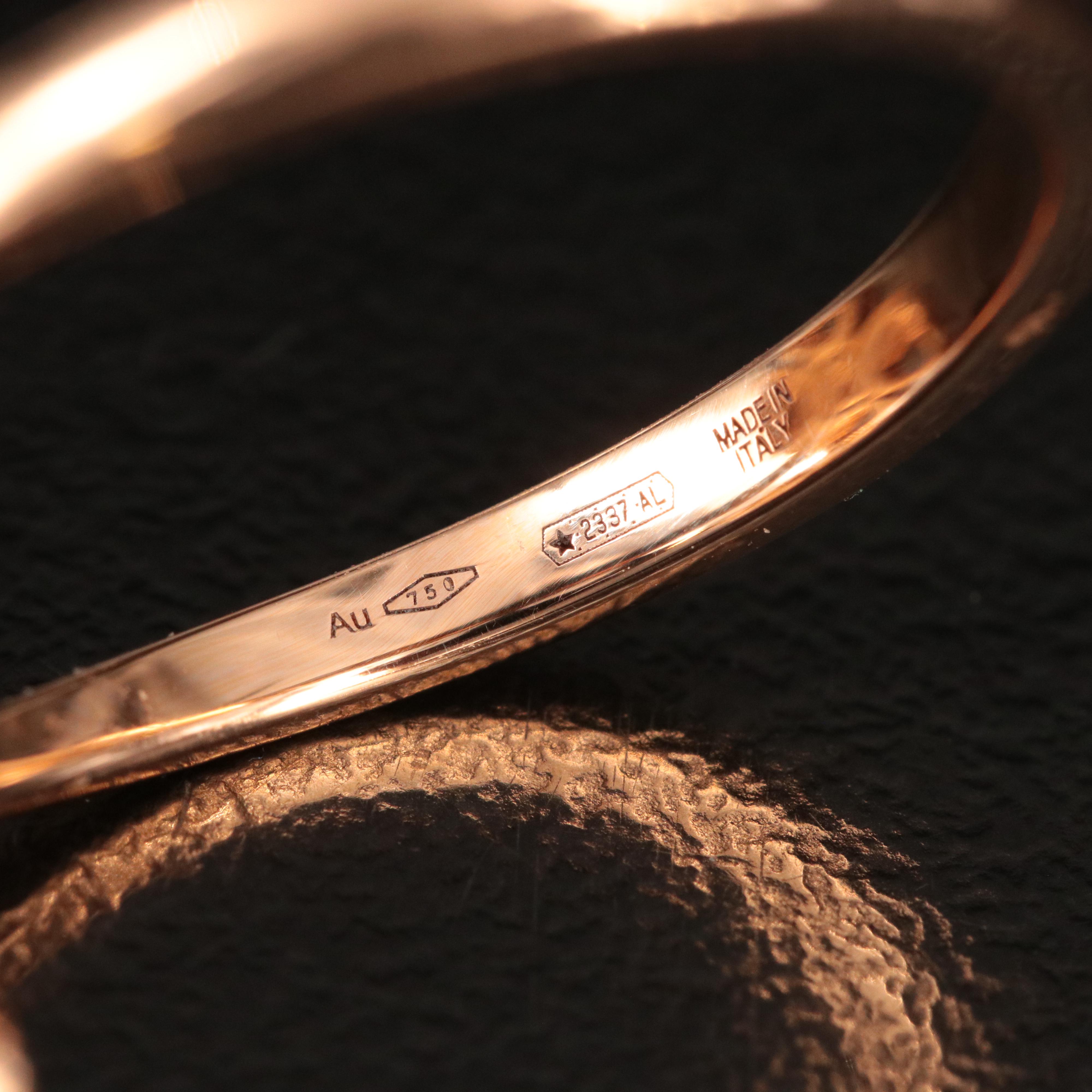 Bulgari BVLGARI Fiorever 18K Rose Gold 0.30 CTW Diamond Flower Bypass Ring