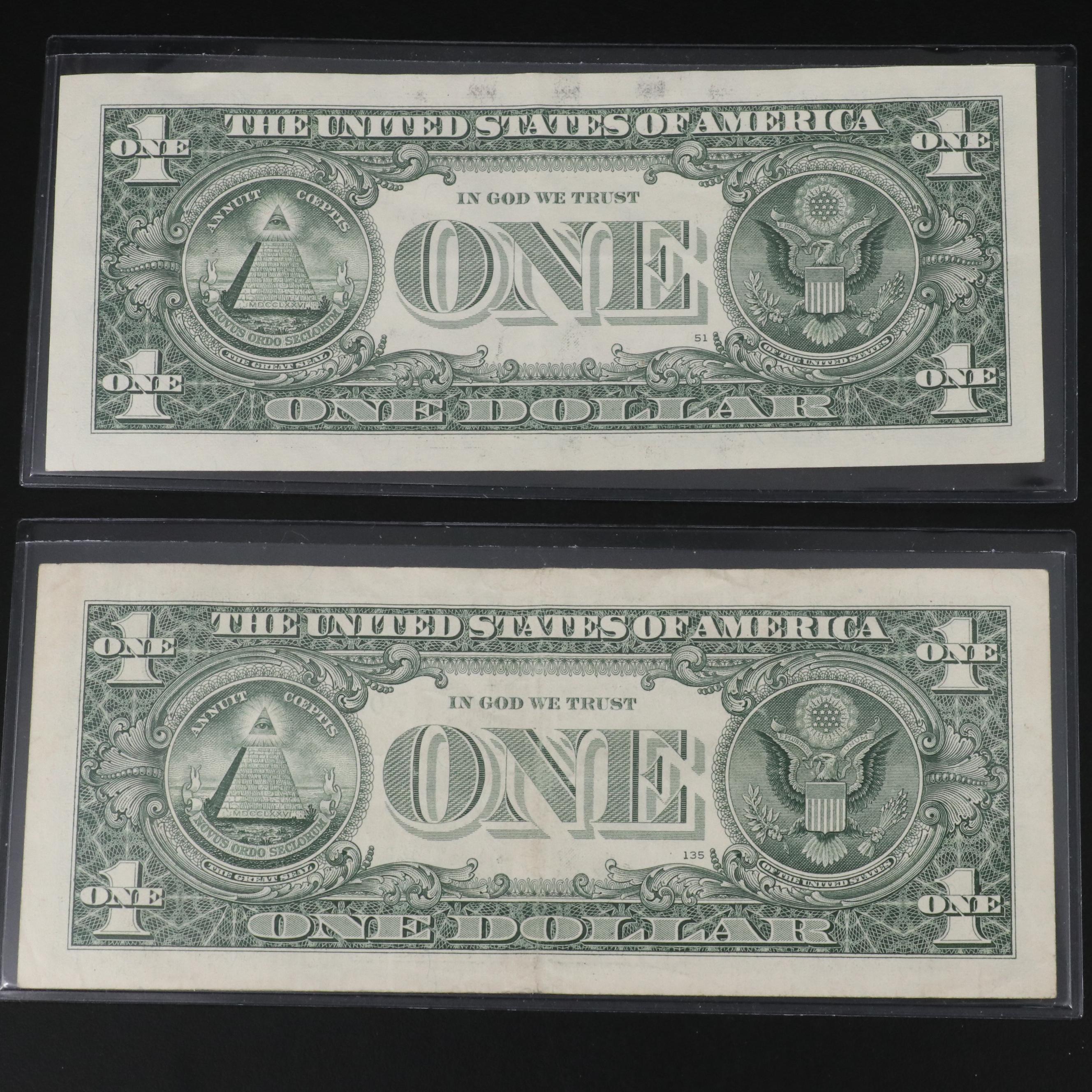 Group of Ten Different U.S. Star Notes with a 1934 Federal Reserve Star Note