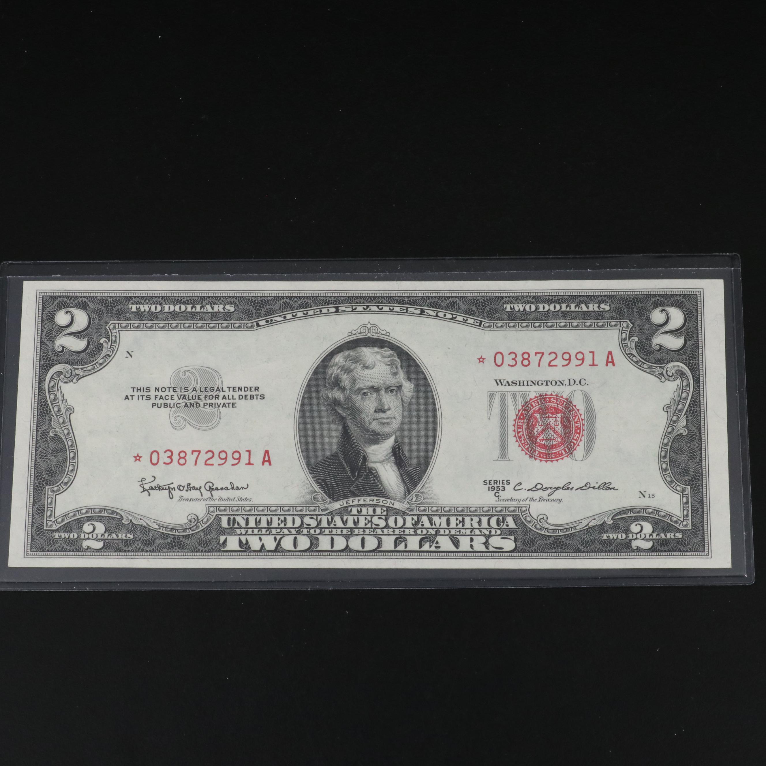 Group of Ten Different U.S. Star Notes with a 1934 Federal Reserve Star Note