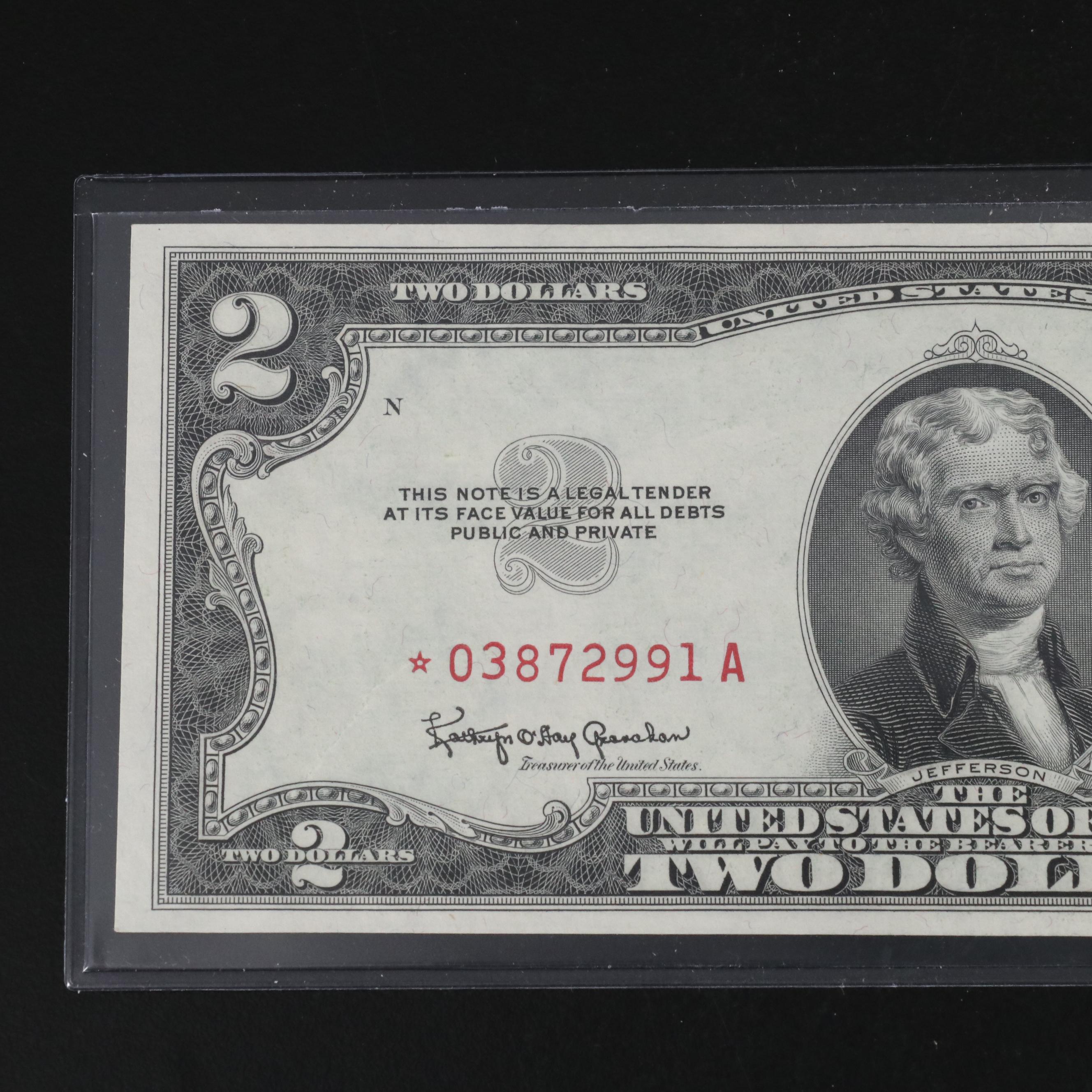 Group of Ten Different U.S. Star Notes with a 1934 Federal Reserve Star Note