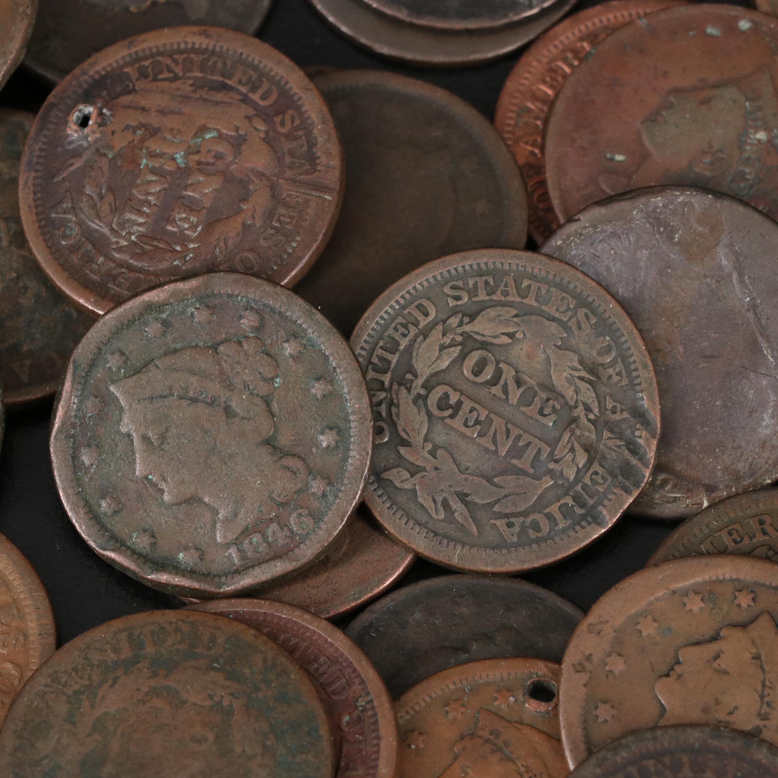 Collection of Forty-Five Cull United States Large Cents