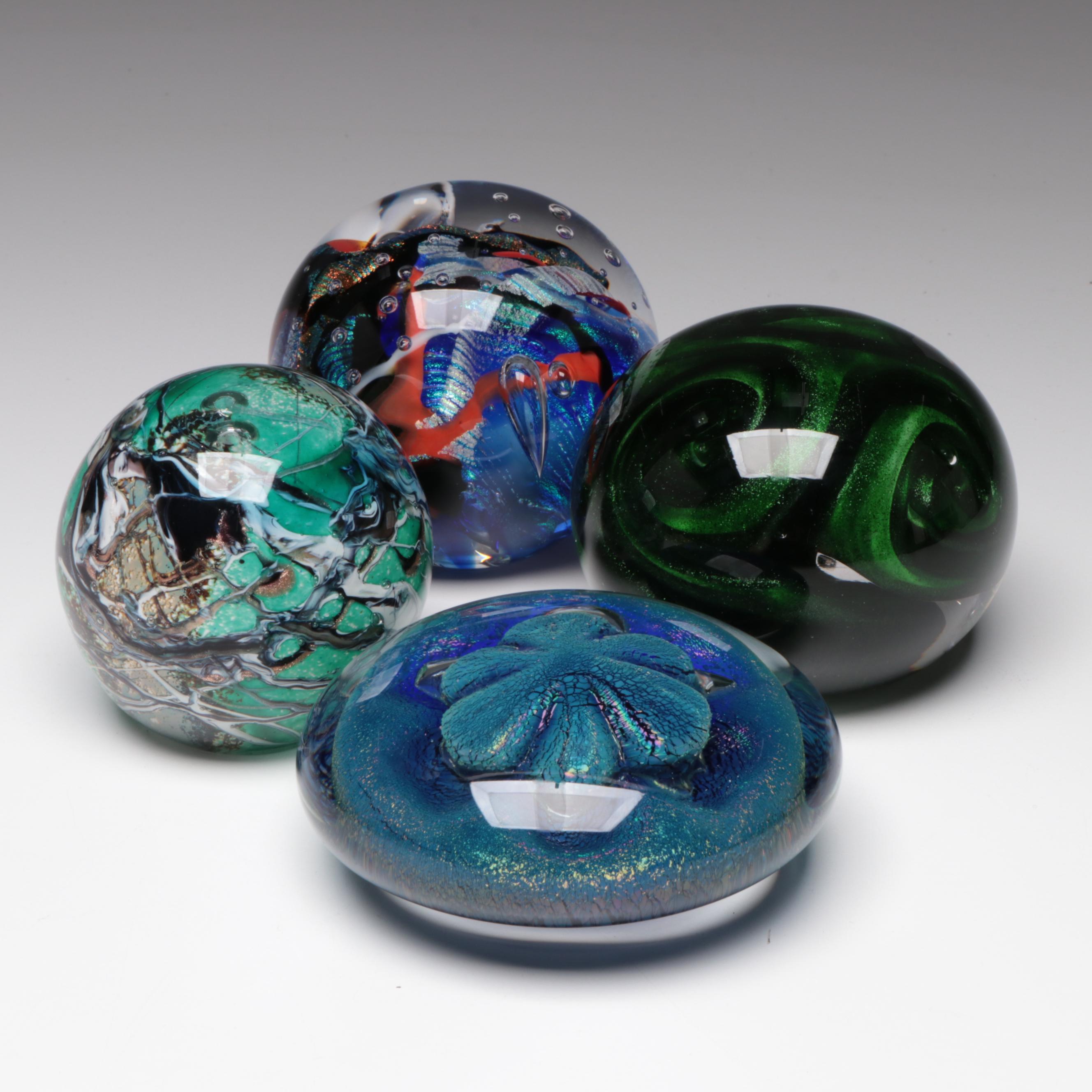 Hot House, Schuster, Robert Eickholt, and Other Art Glass Paperweights