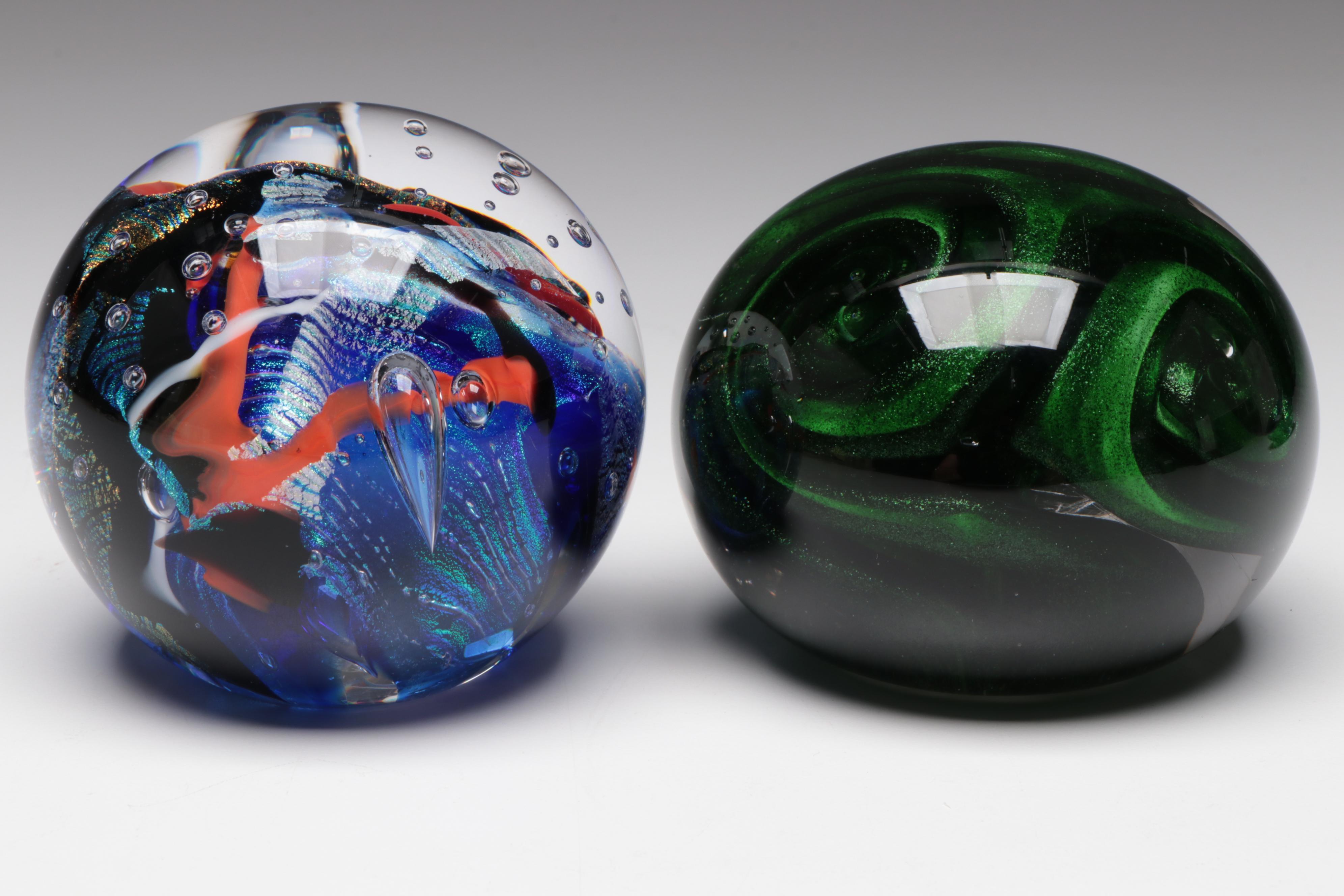 Hot House, Schuster, Robert Eickholt, and Other Art Glass Paperweights