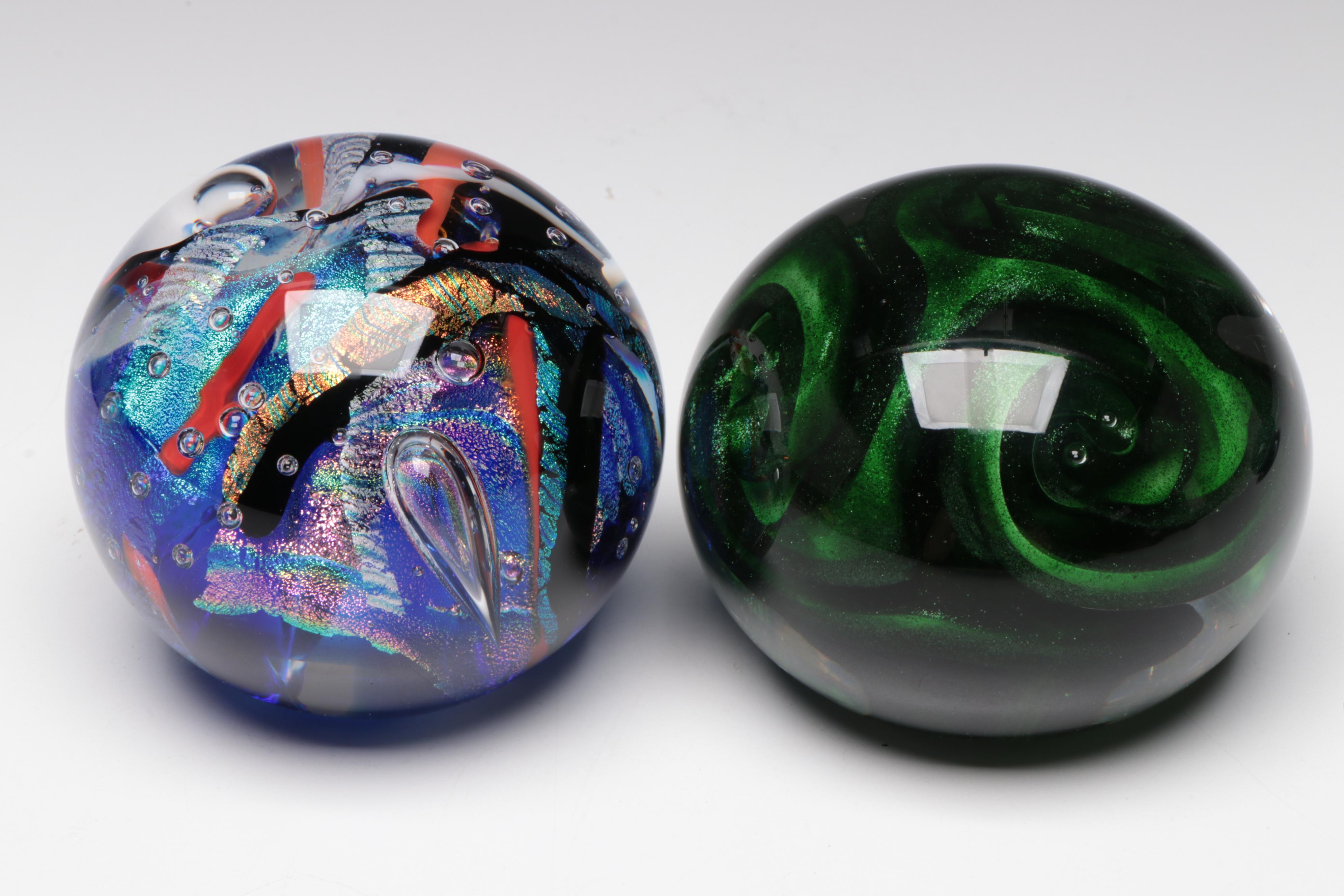 Hot House, Schuster, Robert Eickholt, and Other Art Glass Paperweights