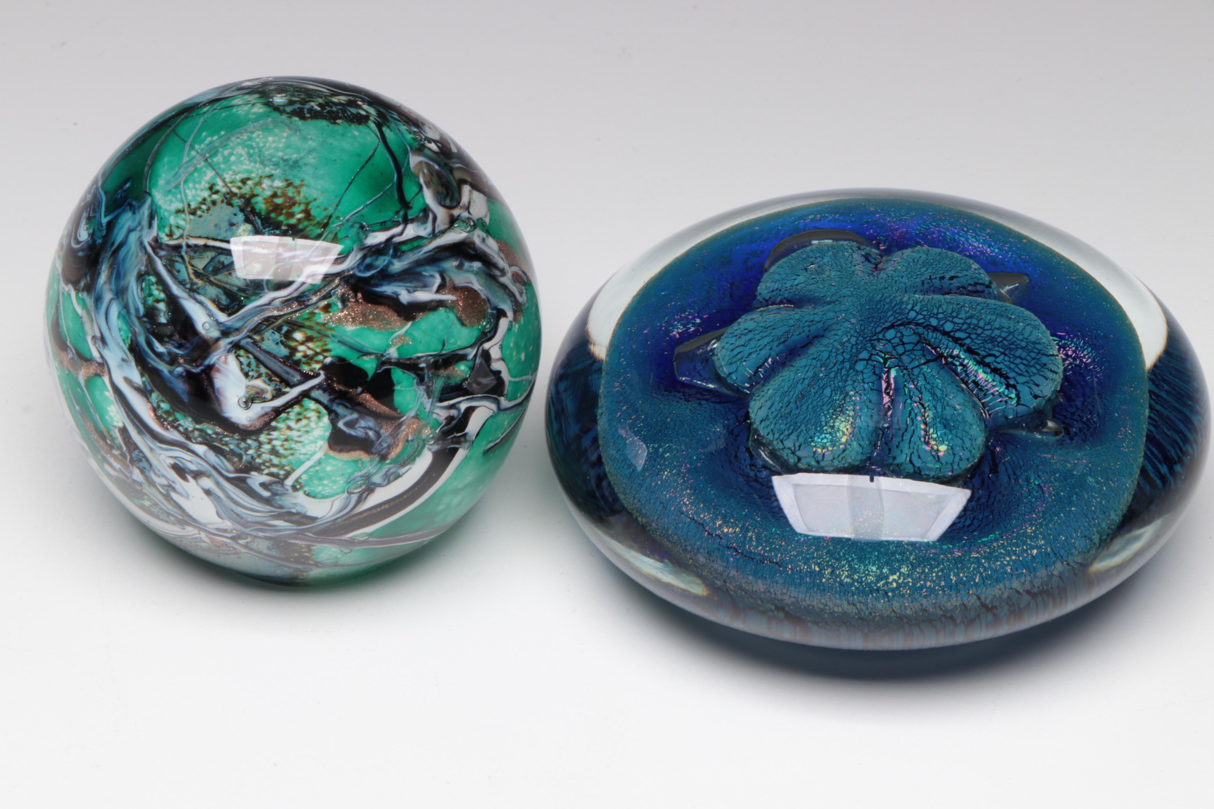 Hot House, Schuster, Robert Eickholt, and Other Art Glass Paperweights