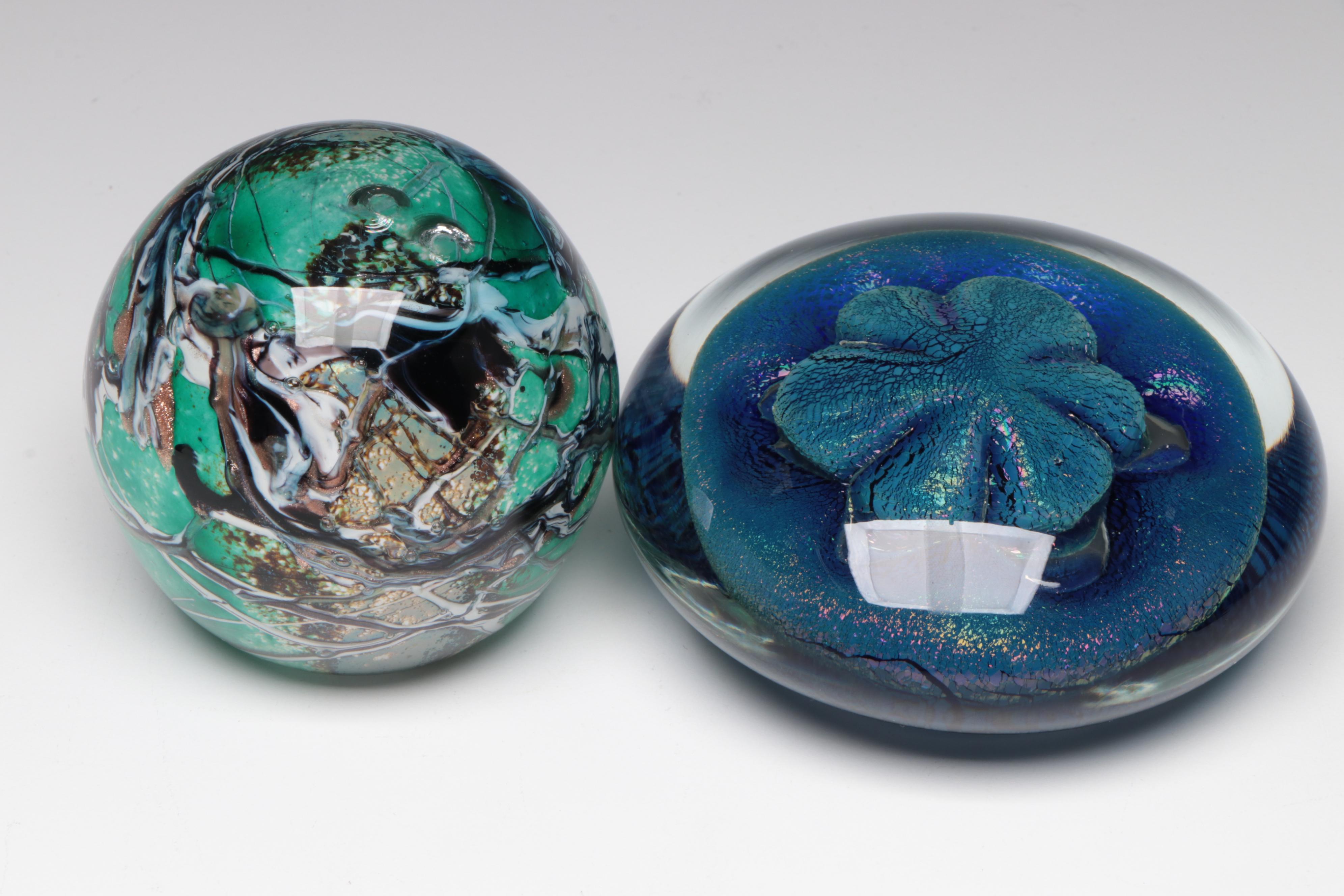 Hot House, Schuster, Robert Eickholt, and Other Art Glass Paperweights
