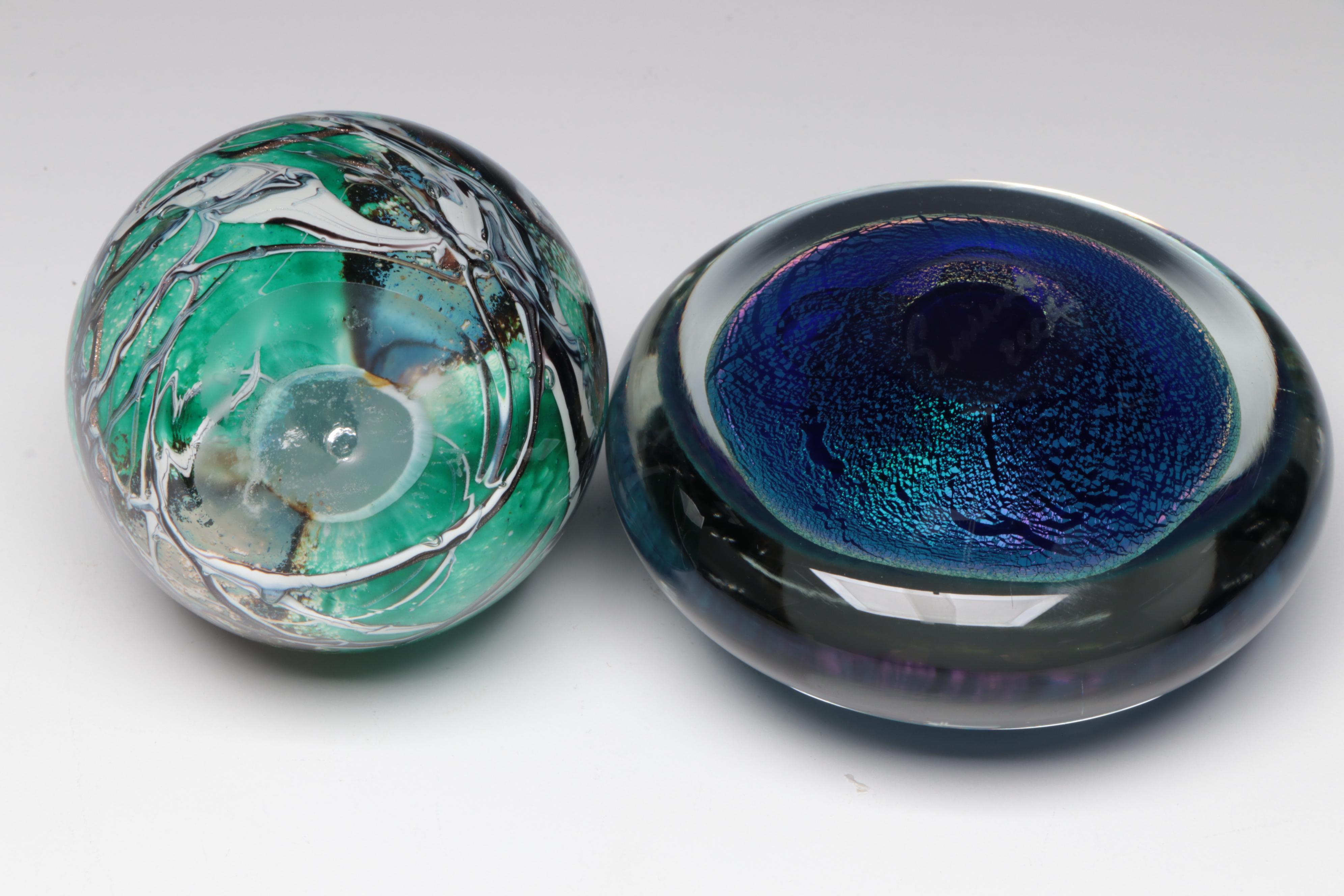 Hot House, Schuster, Robert Eickholt, and Other Art Glass Paperweights