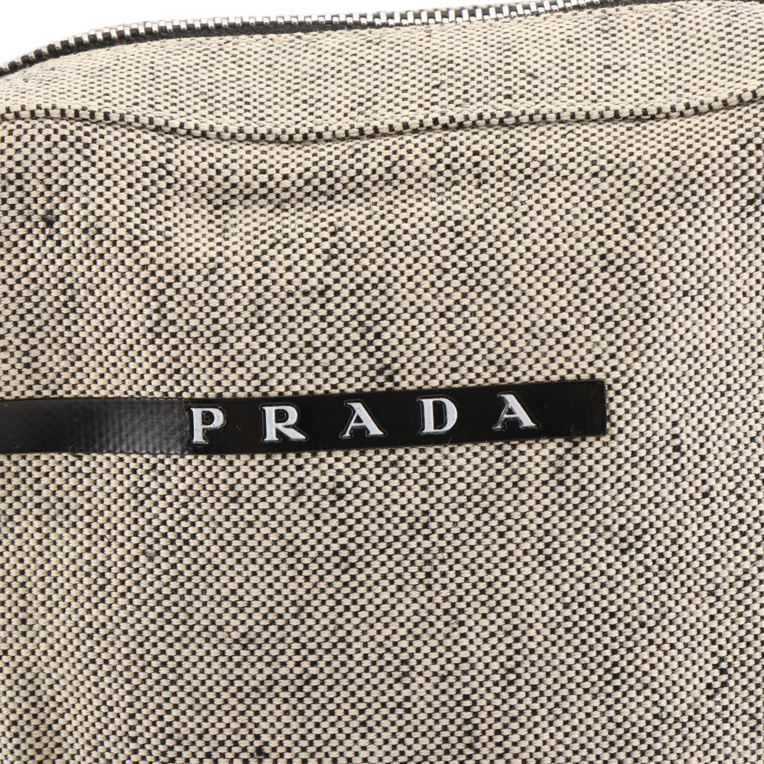 Prada Sport Crossbody Bag in Grey Canvas