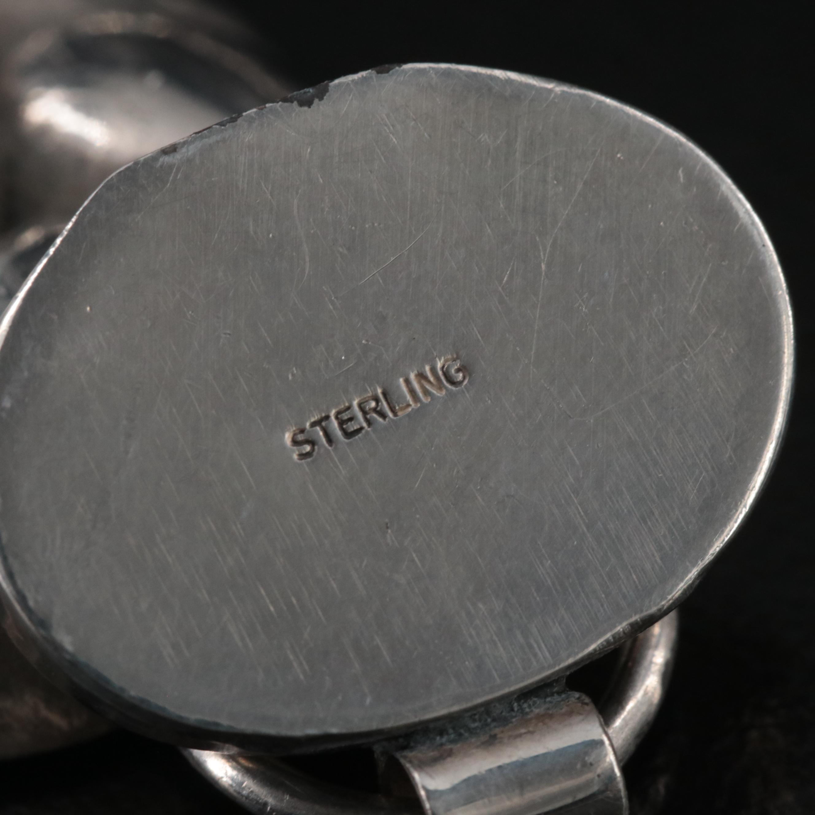 Modernist Gilbert Original Sterling Moonstone Necklace