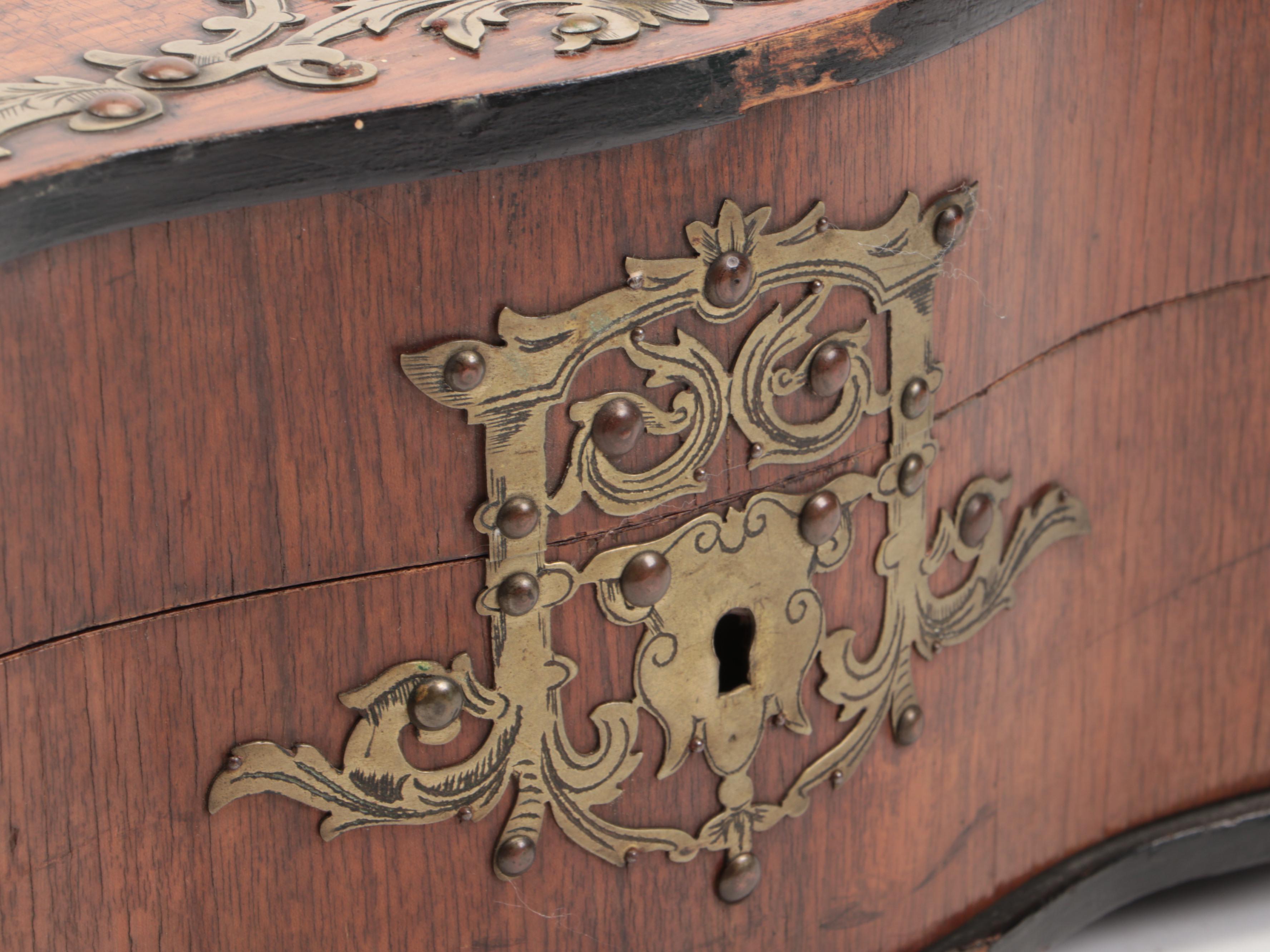 Metal Mounted Wood Game Compendium, Early 20th Century