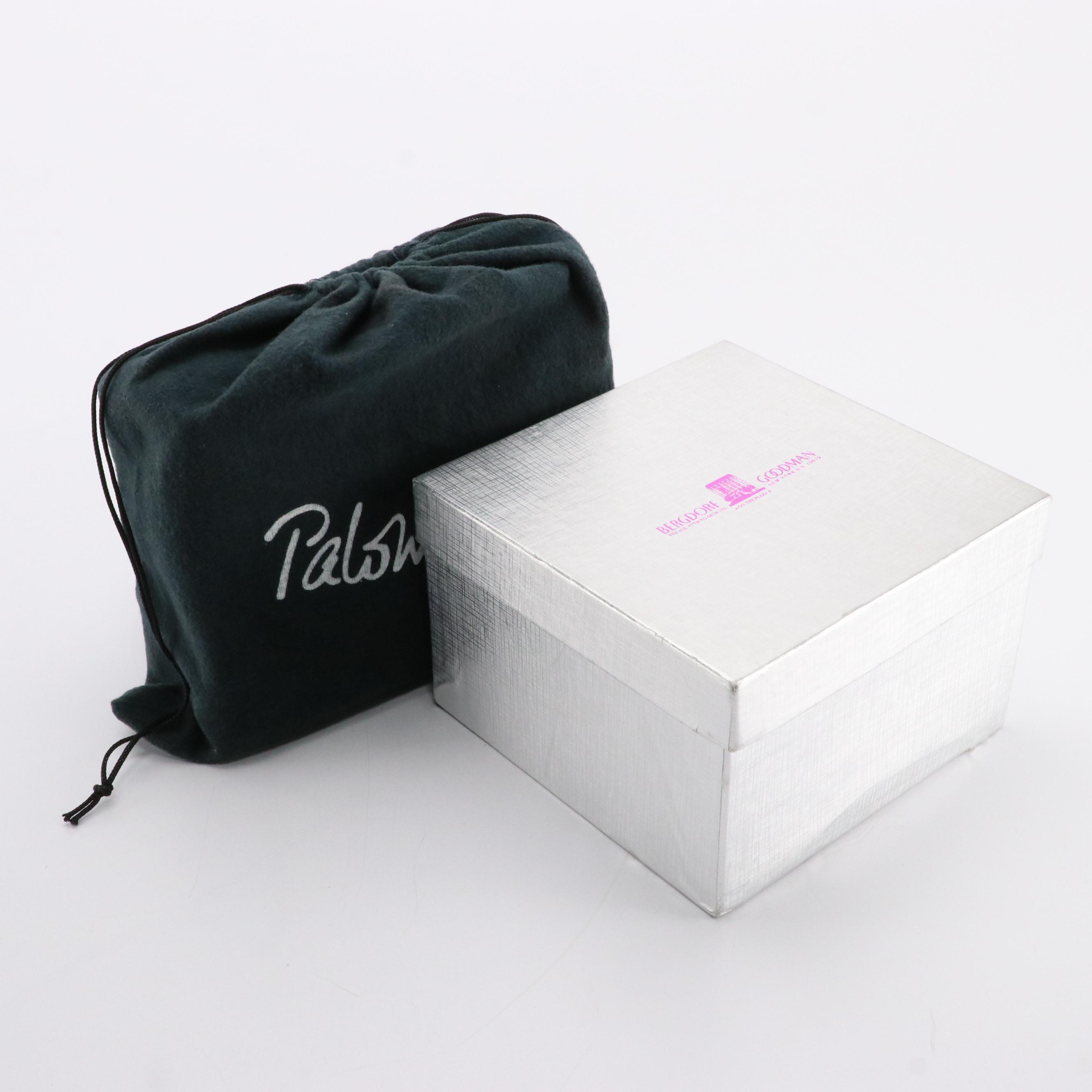 Paloma Picasso Evening Crossbody in Black Satin and Chunky Link Chain Belt