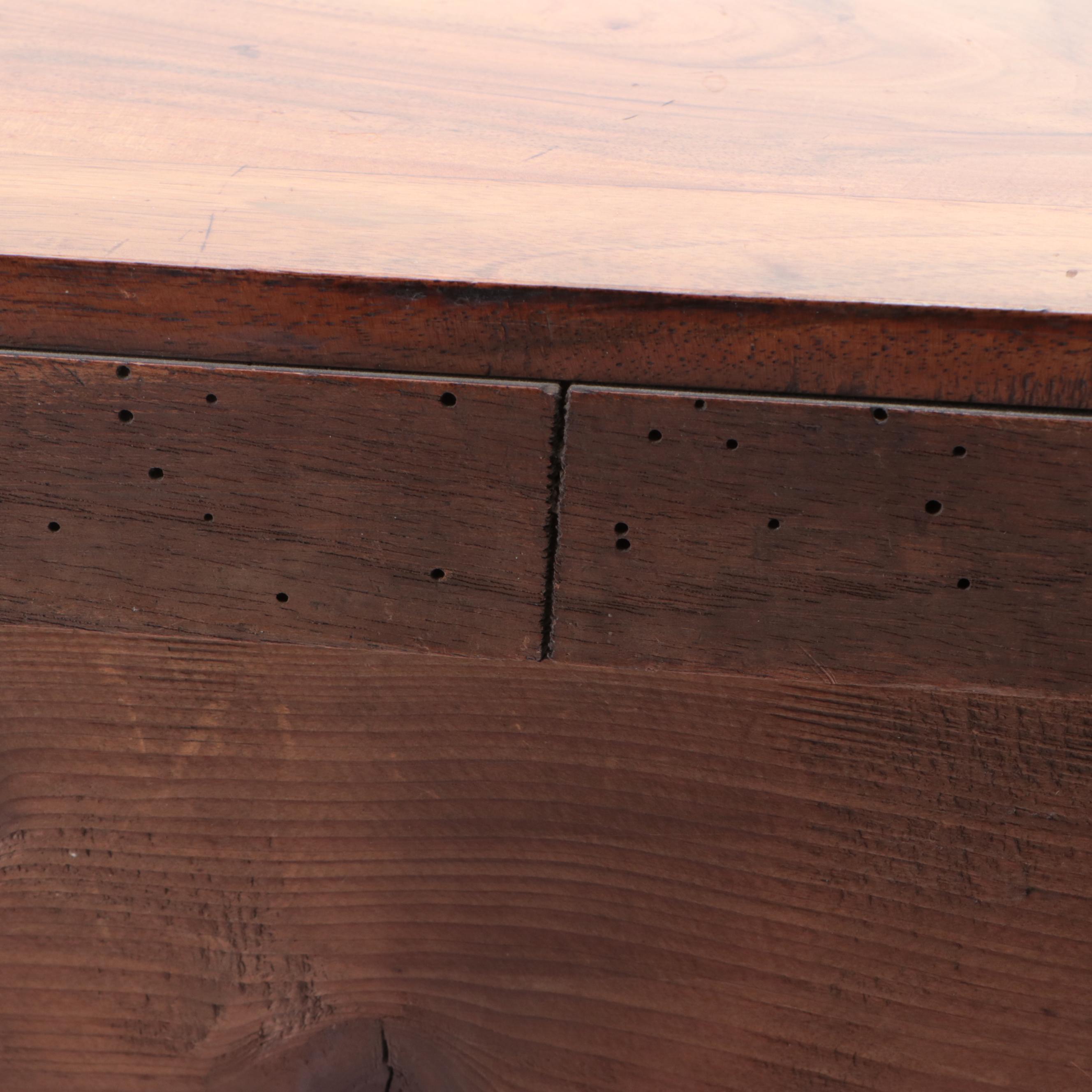 Miniature Biedermeier Flame Walnut Four-Drawer Chest, Early to Mid-19th C.