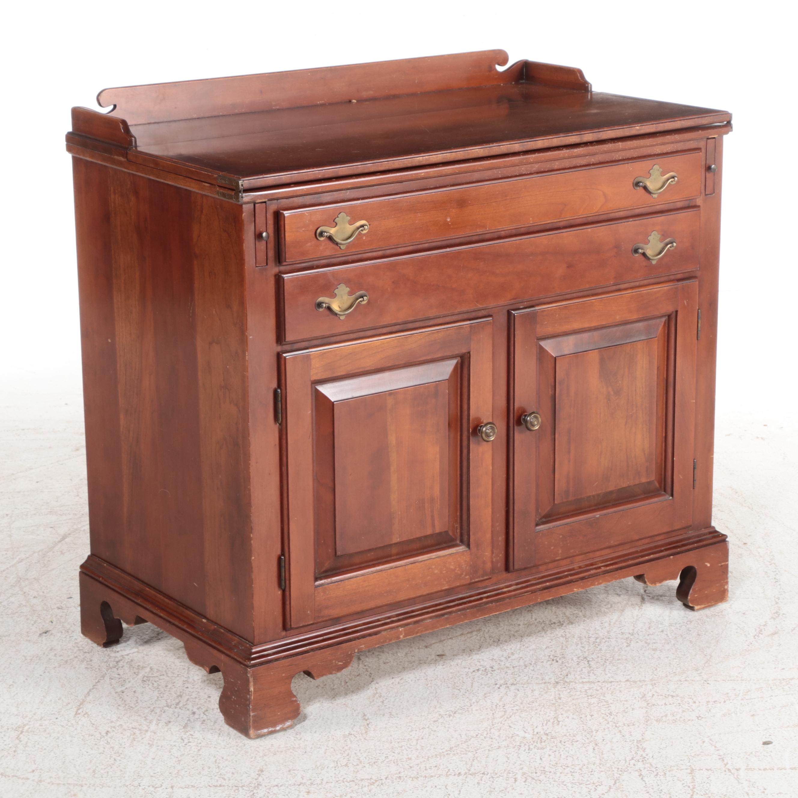 Statton Trutype Americana Federal Style Flip-Top Dry Bar Sideboard