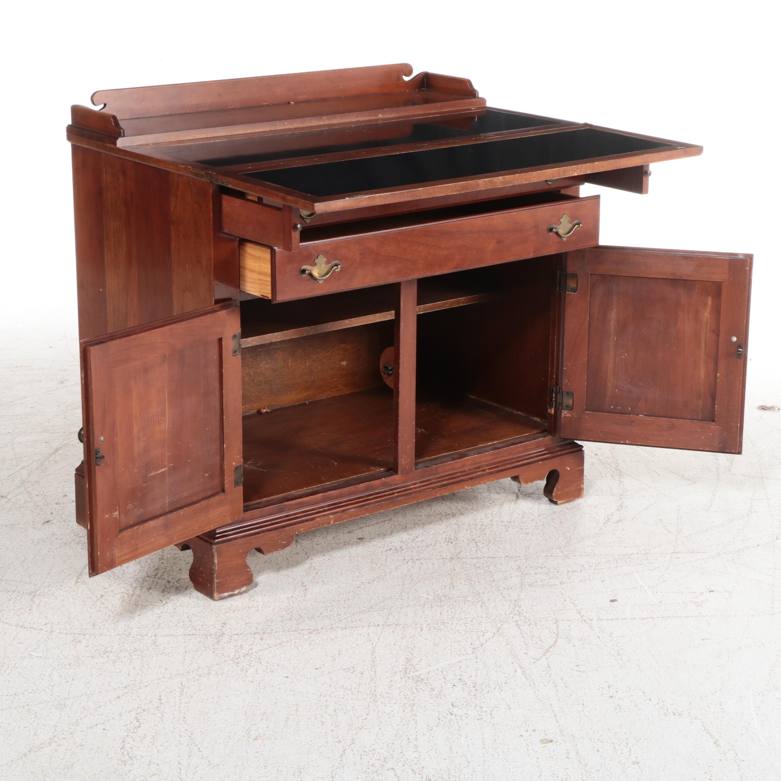 Statton Trutype Americana Federal Style Flip-Top Dry Bar Sideboard