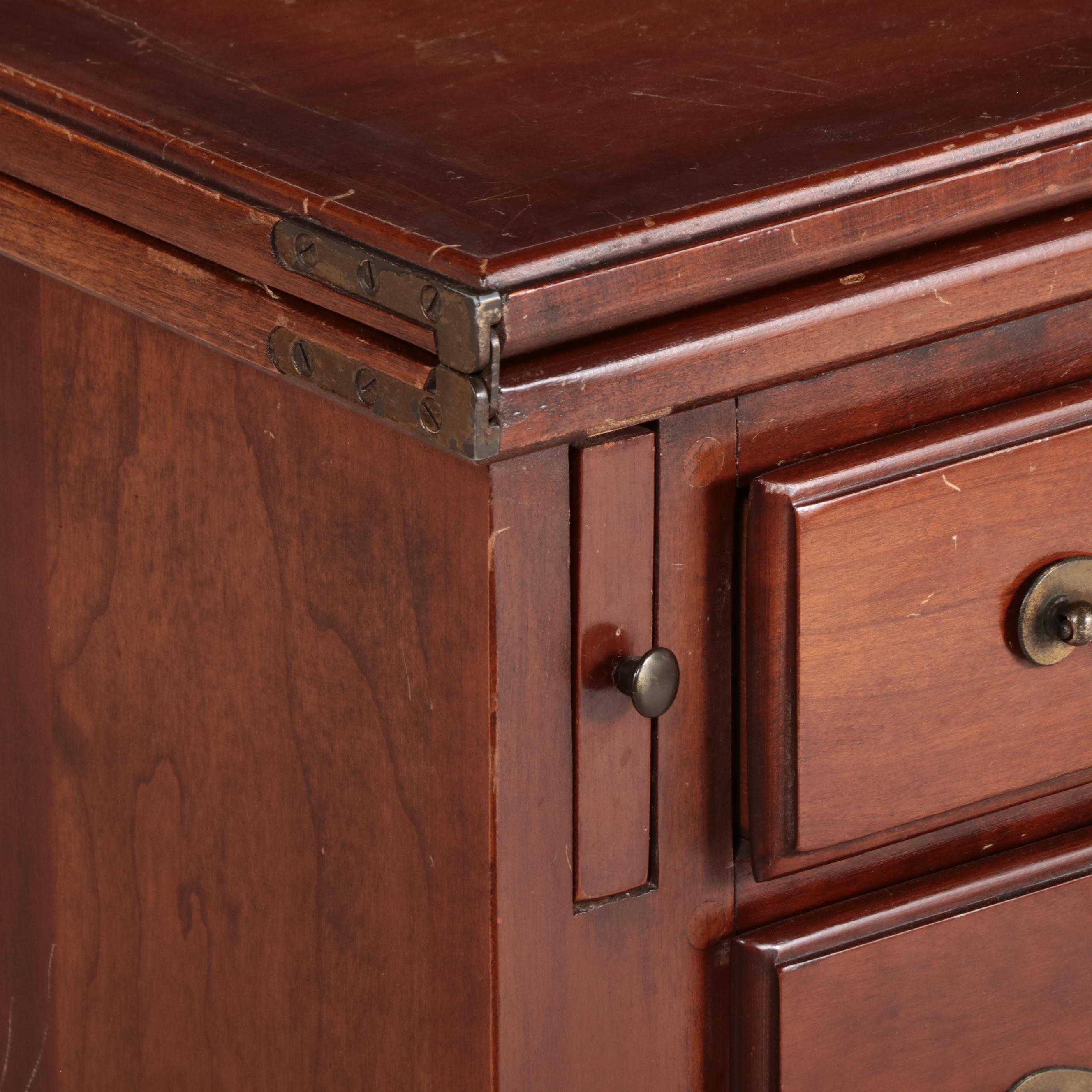 Statton Trutype Americana Federal Style Flip-Top Dry Bar Sideboard