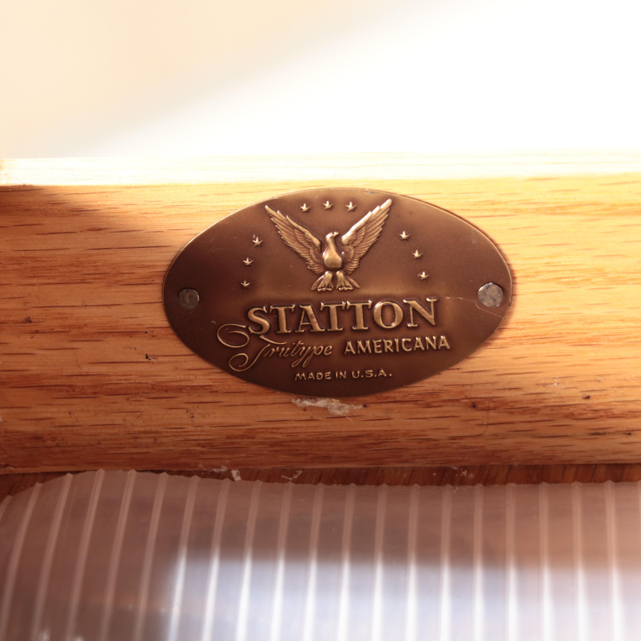 Statton Trutype Americana Federal Style Flip-Top Dry Bar Sideboard