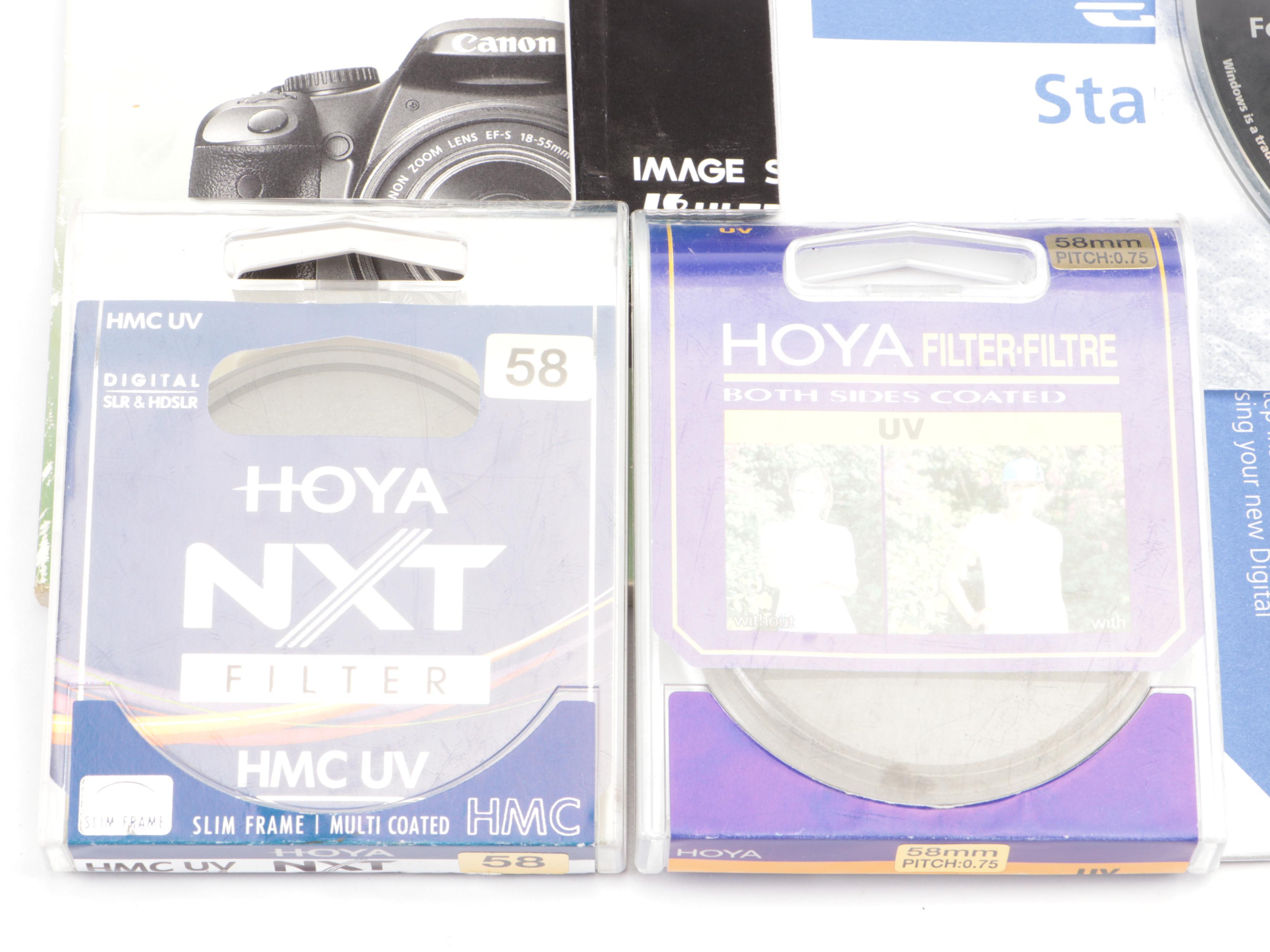 Canon Rebel XSI Camera with Lenses and Bag