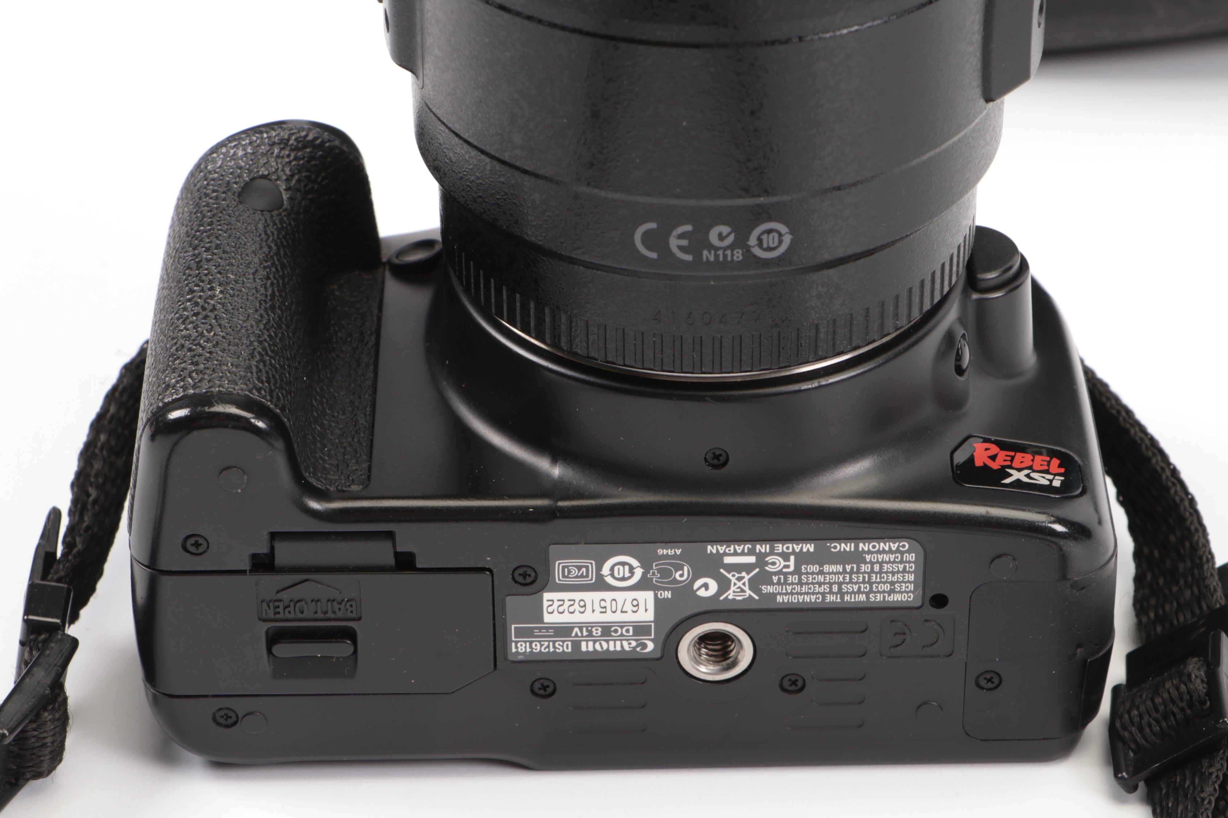 Canon Rebel XSI Camera with Lenses and Bag