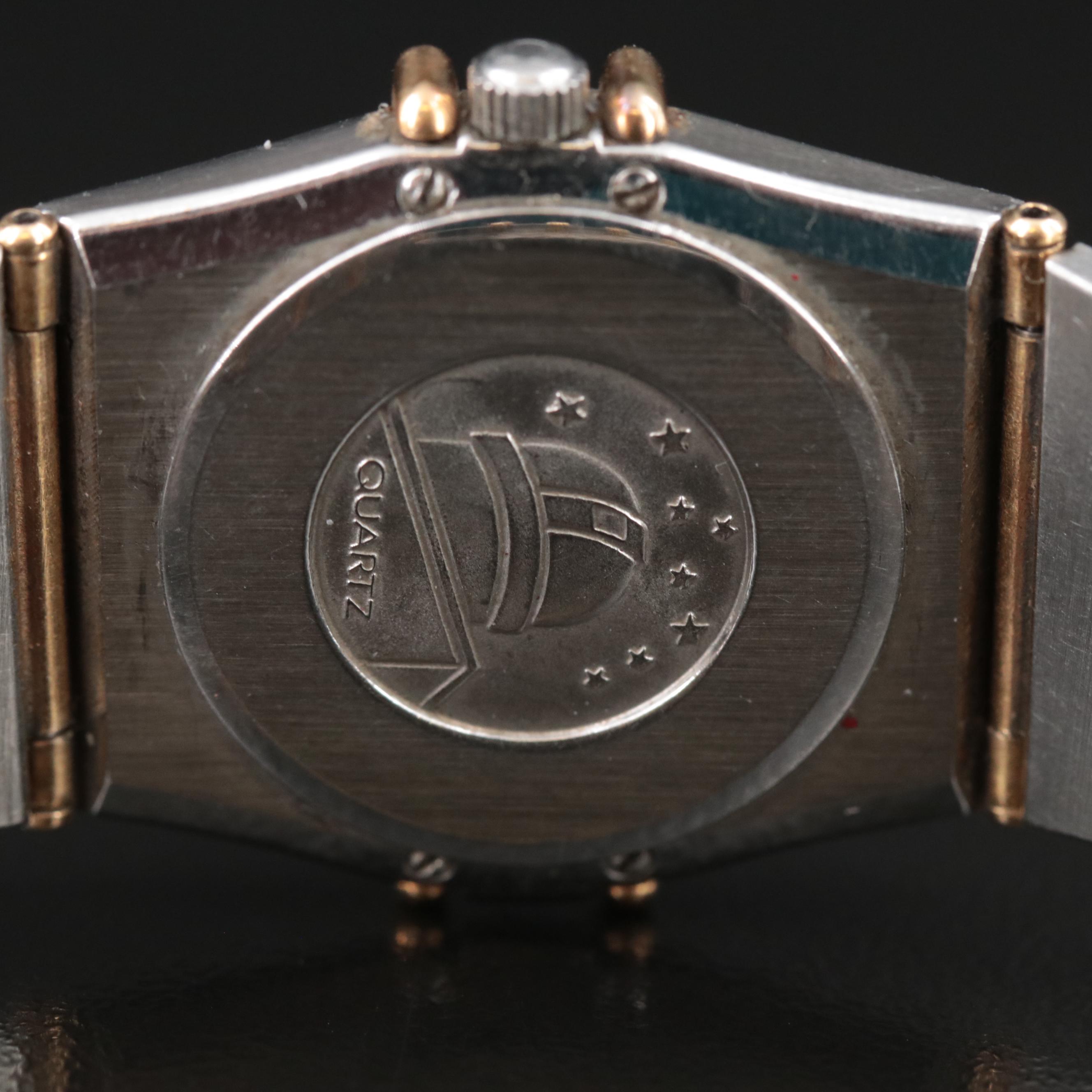 Omega Constellation 18K and Stainless Steel Quartz Watch
