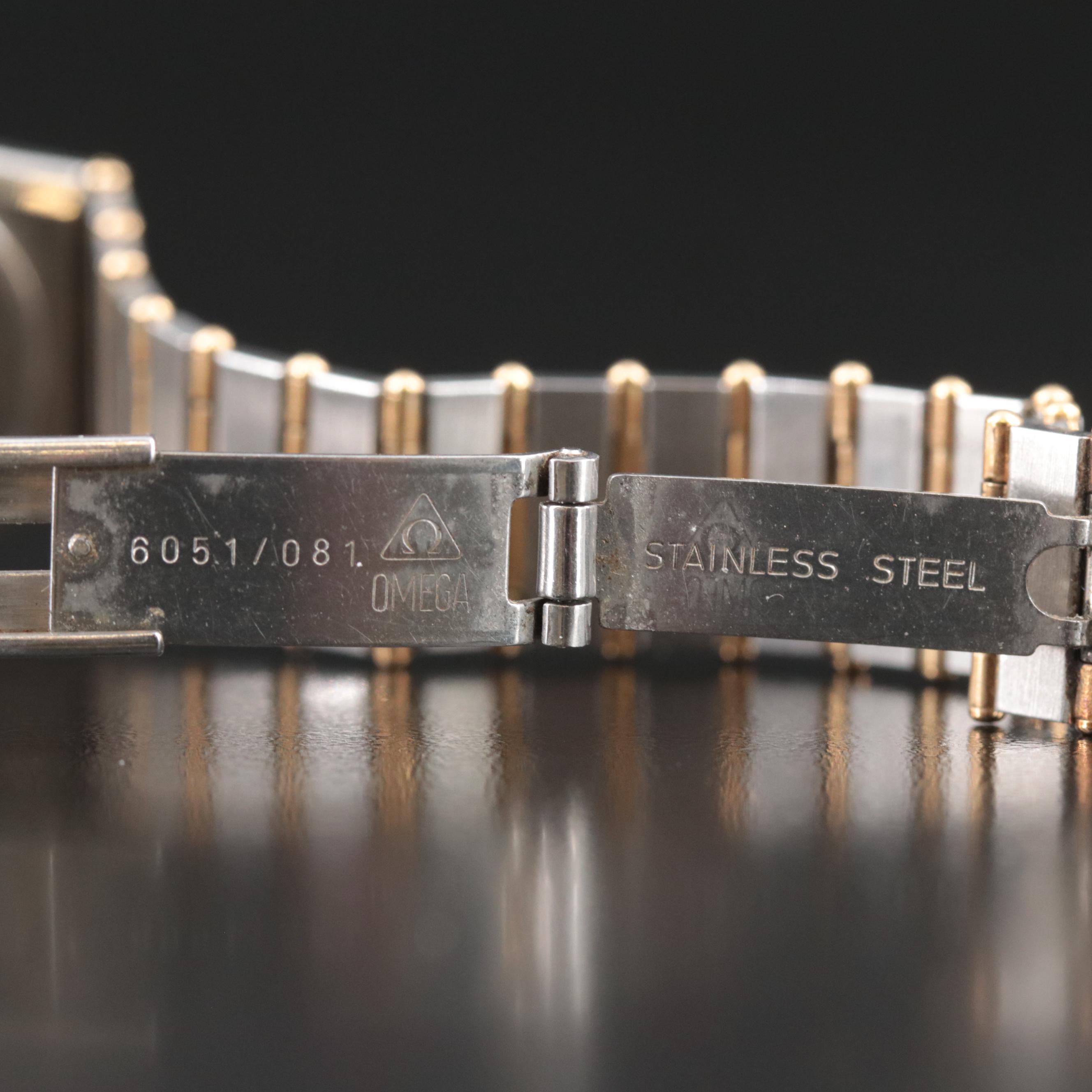 Omega Constellation 18K and Stainless Steel Quartz Watch