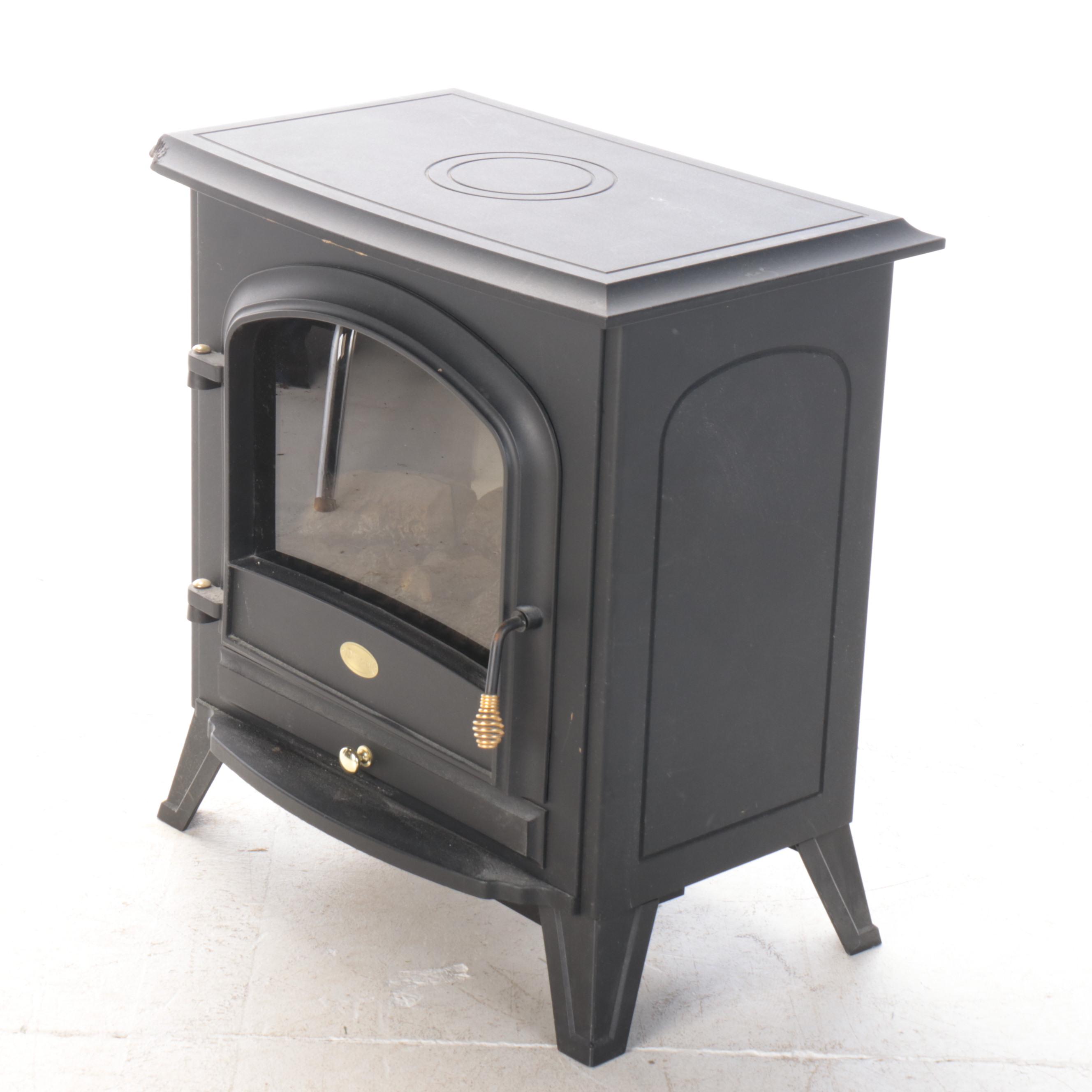 Dimplex Freestanding Electric Fireplace with Brass Handle