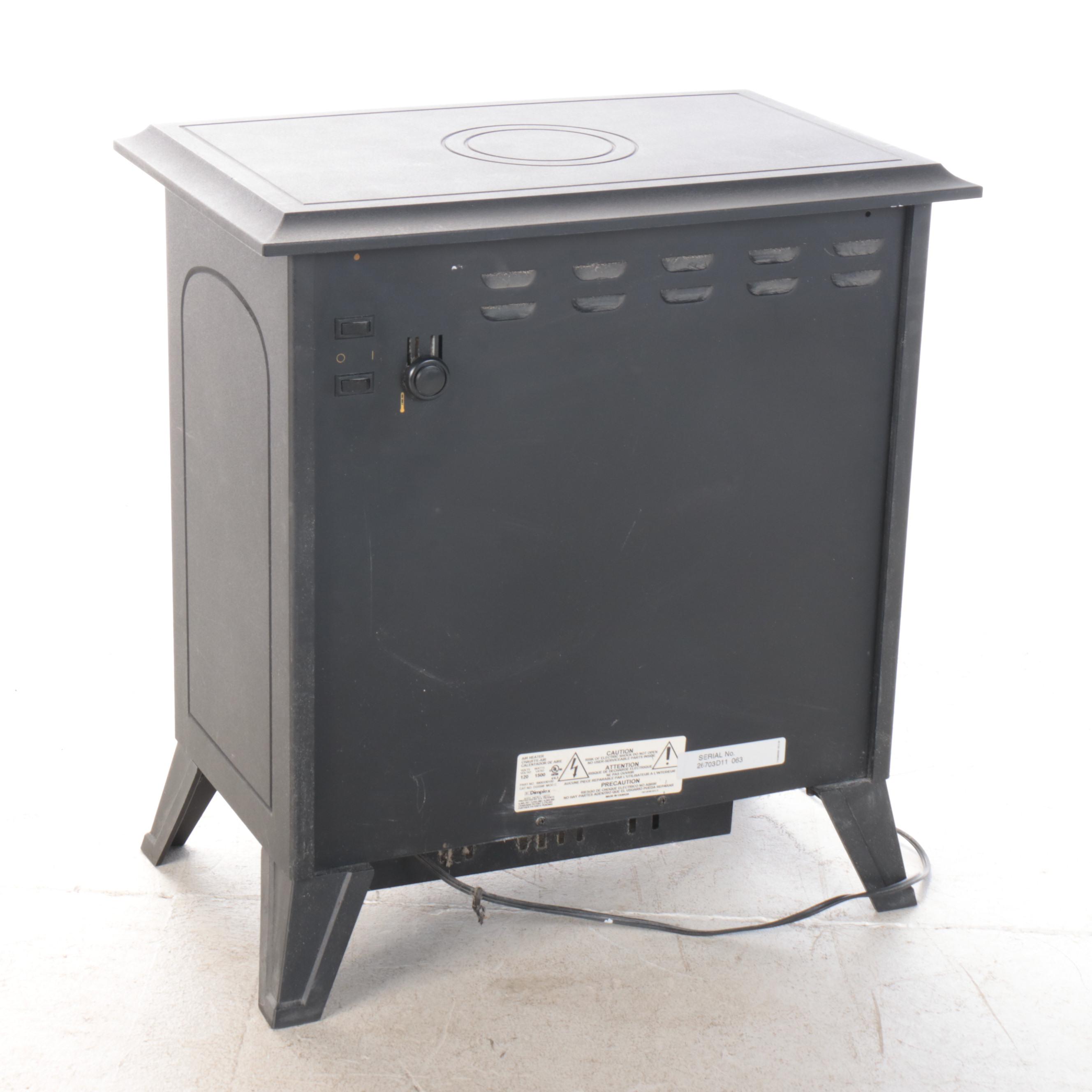 Dimplex Freestanding Electric Fireplace with Brass Handle