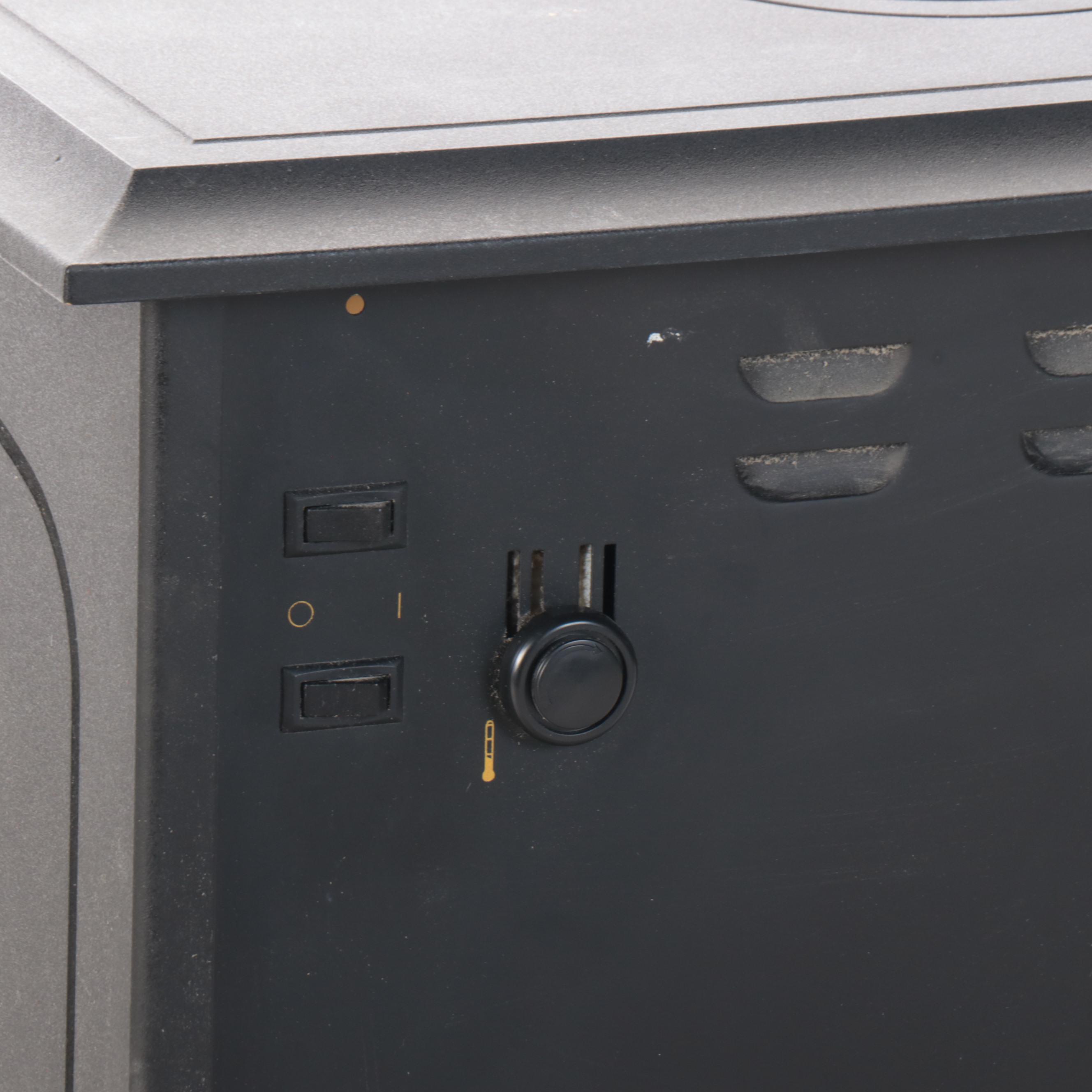 Dimplex Freestanding Electric Fireplace with Brass Handle