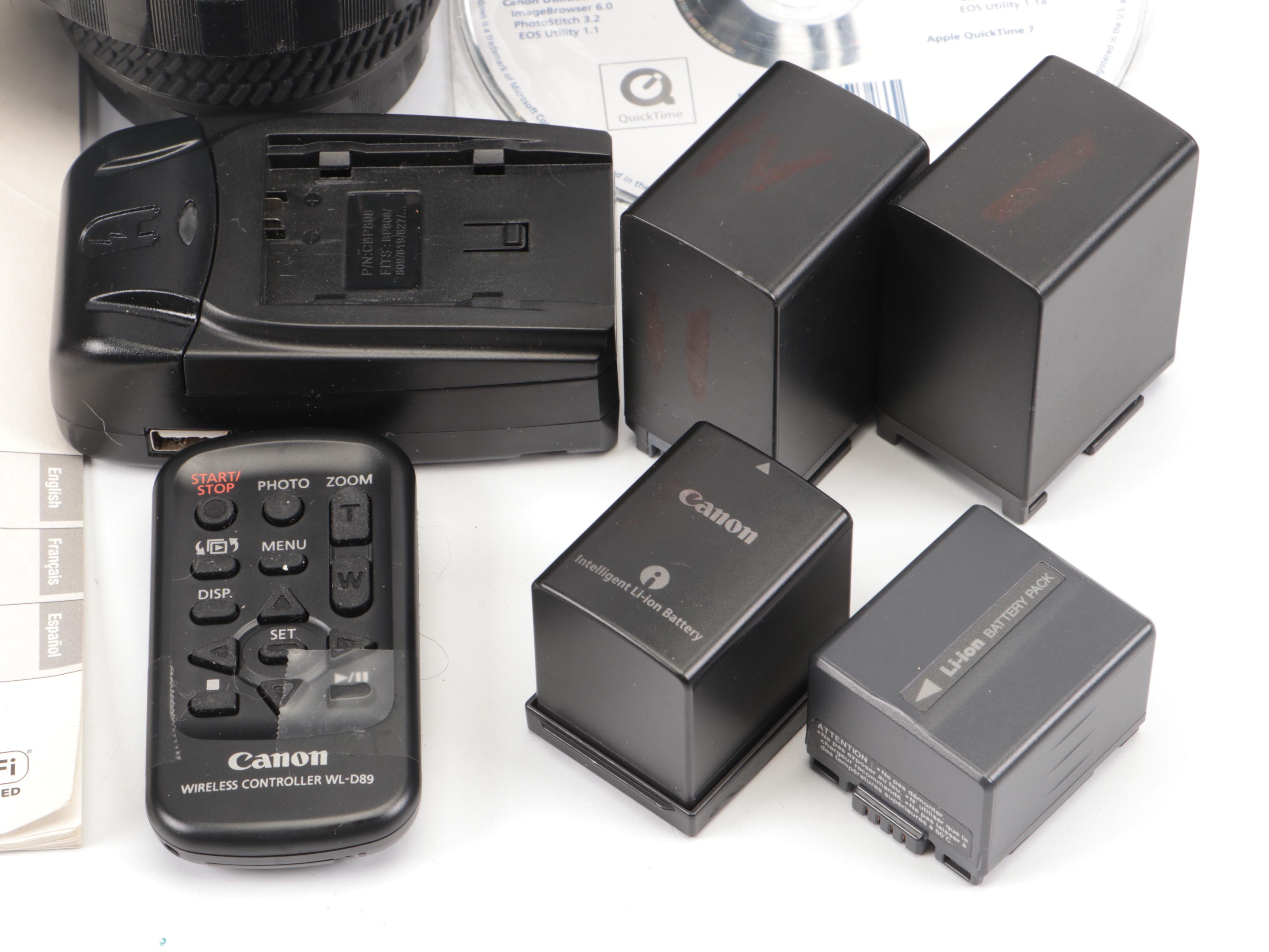 Canon Vixia HF G40 Camera with Accessories and Bag