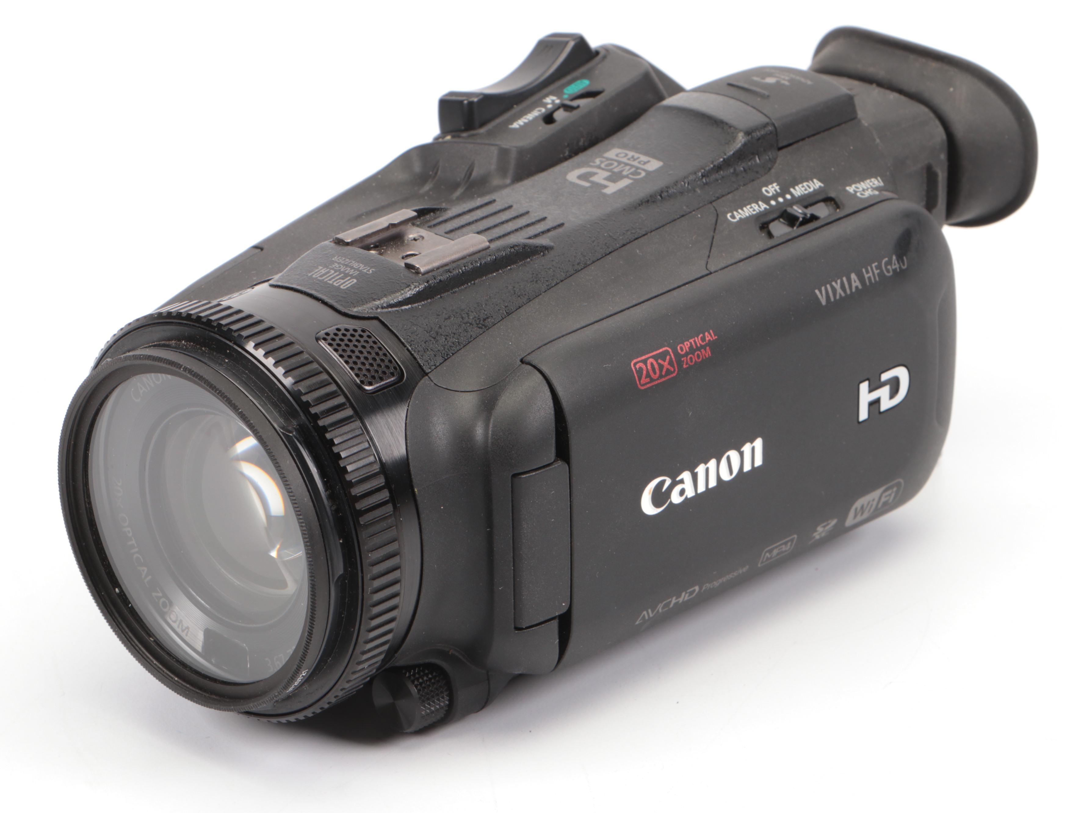 Canon Vixia HF G40 Camera with Accessories and Bag