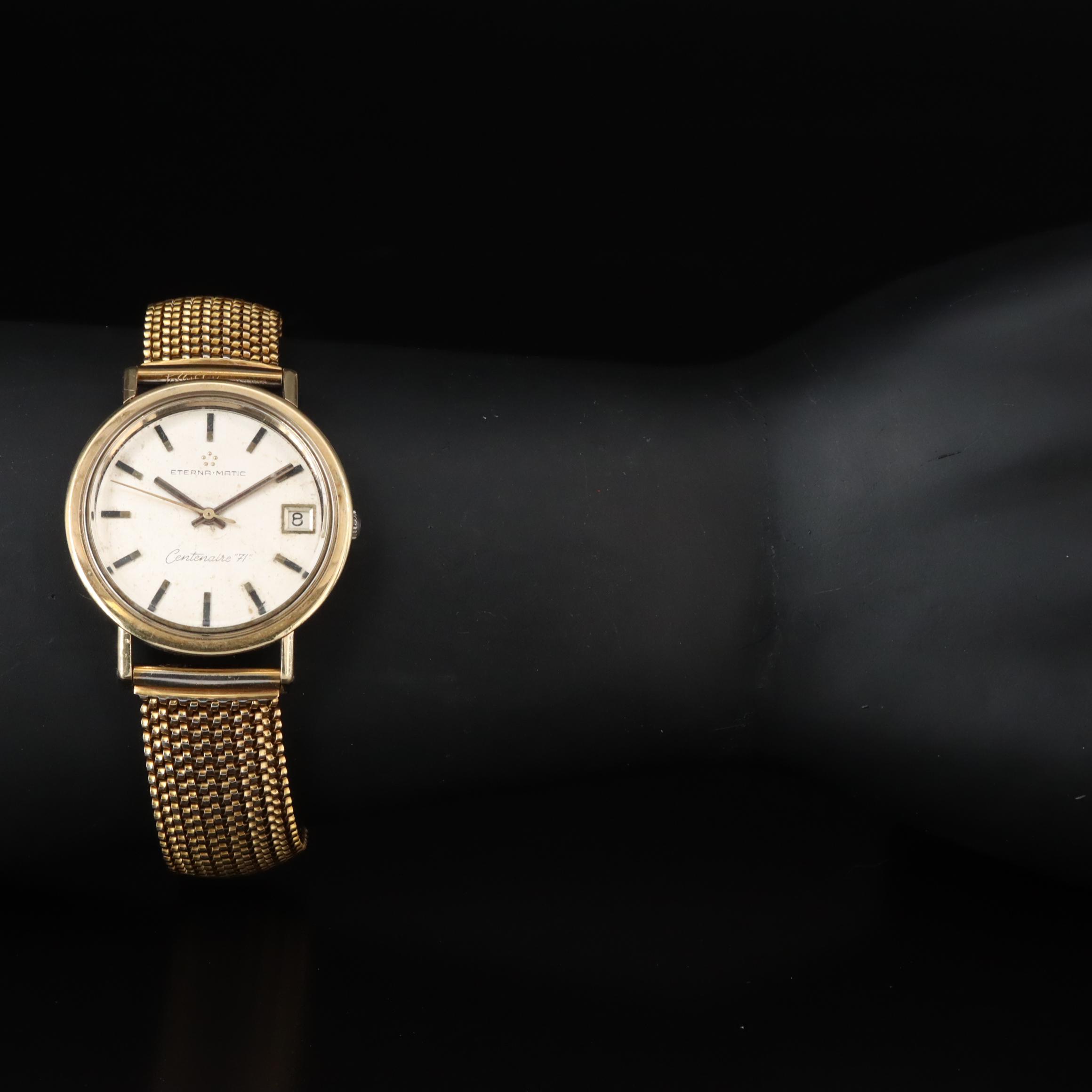 Eterna-Matic Centenaire "71" 14K and Stainless Steel Automatic Watch