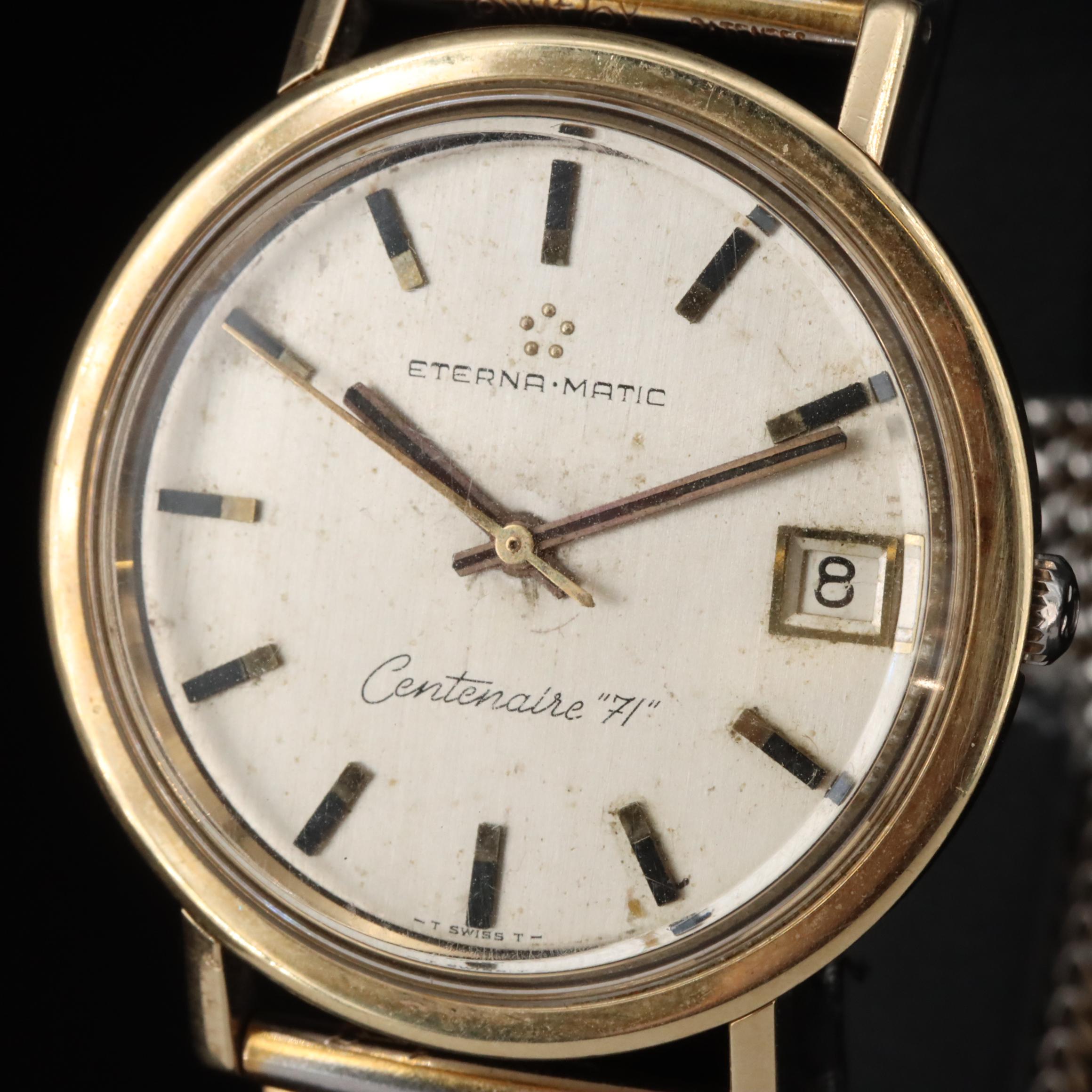 Eterna-Matic Centenaire "71" 14K and Stainless Steel Automatic Watch