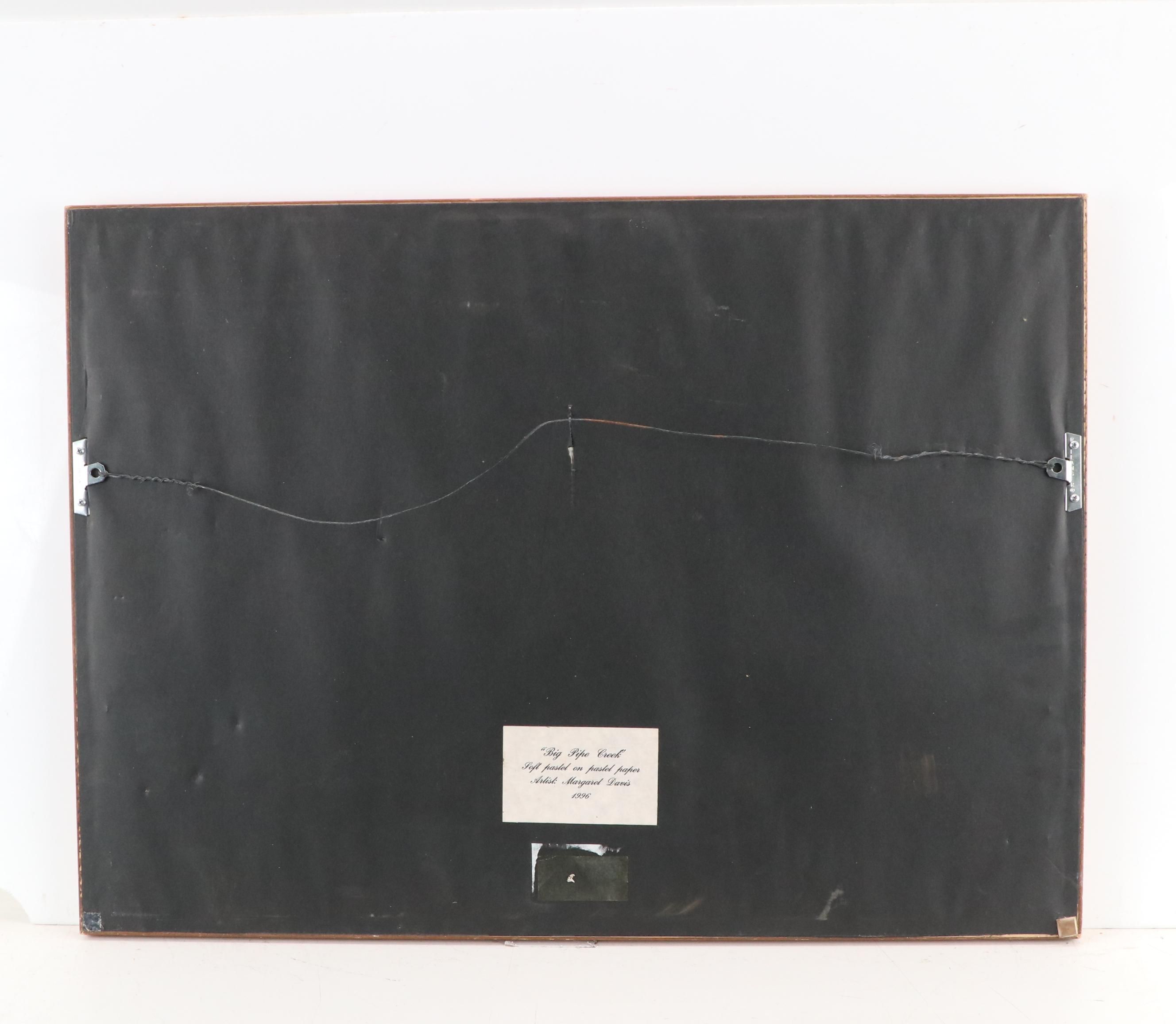 Margaret Davis Landscape Pastel Drawing "Big Pipe Creek," 1996