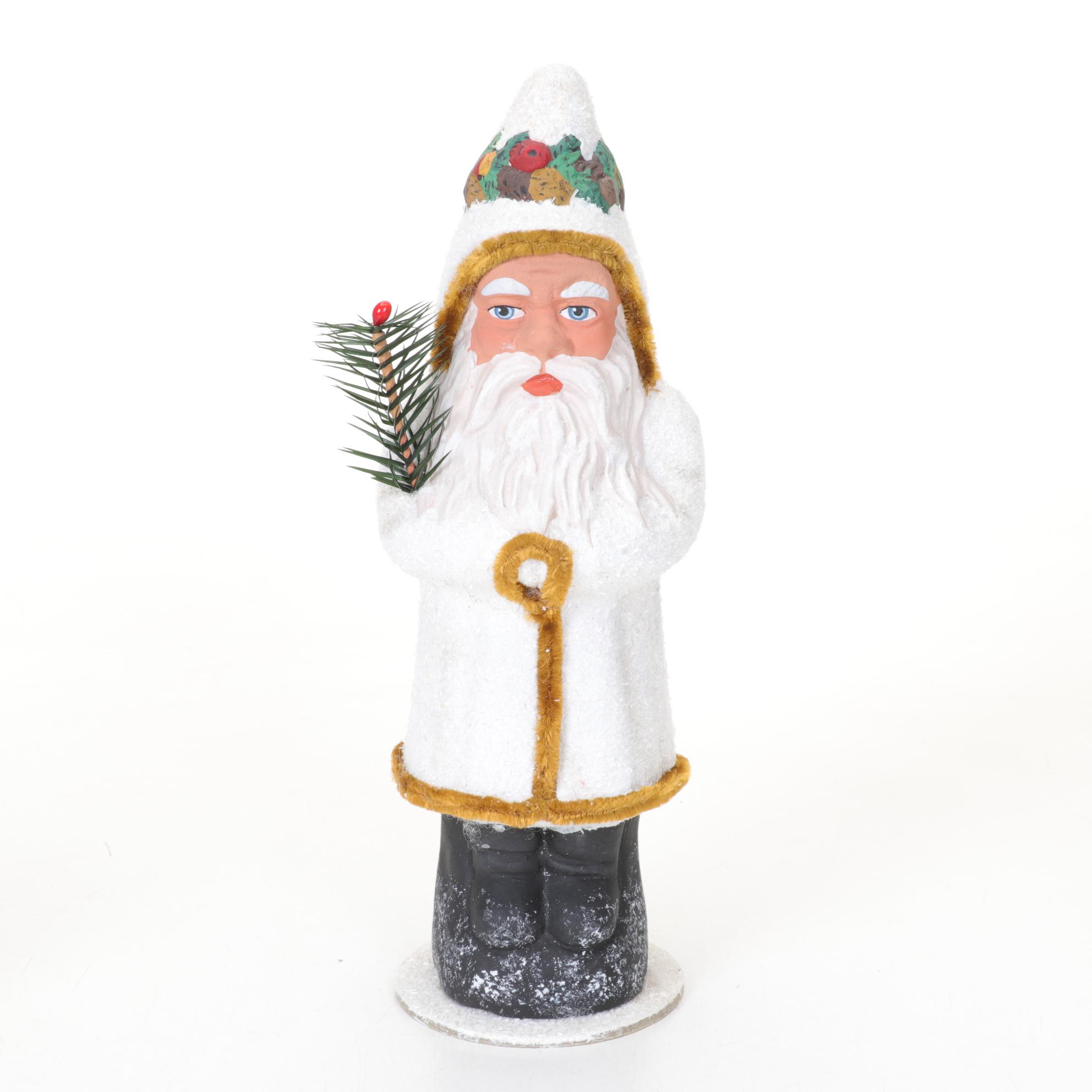 German Santa Claus Figurines by Two Sisters Studio and Others
