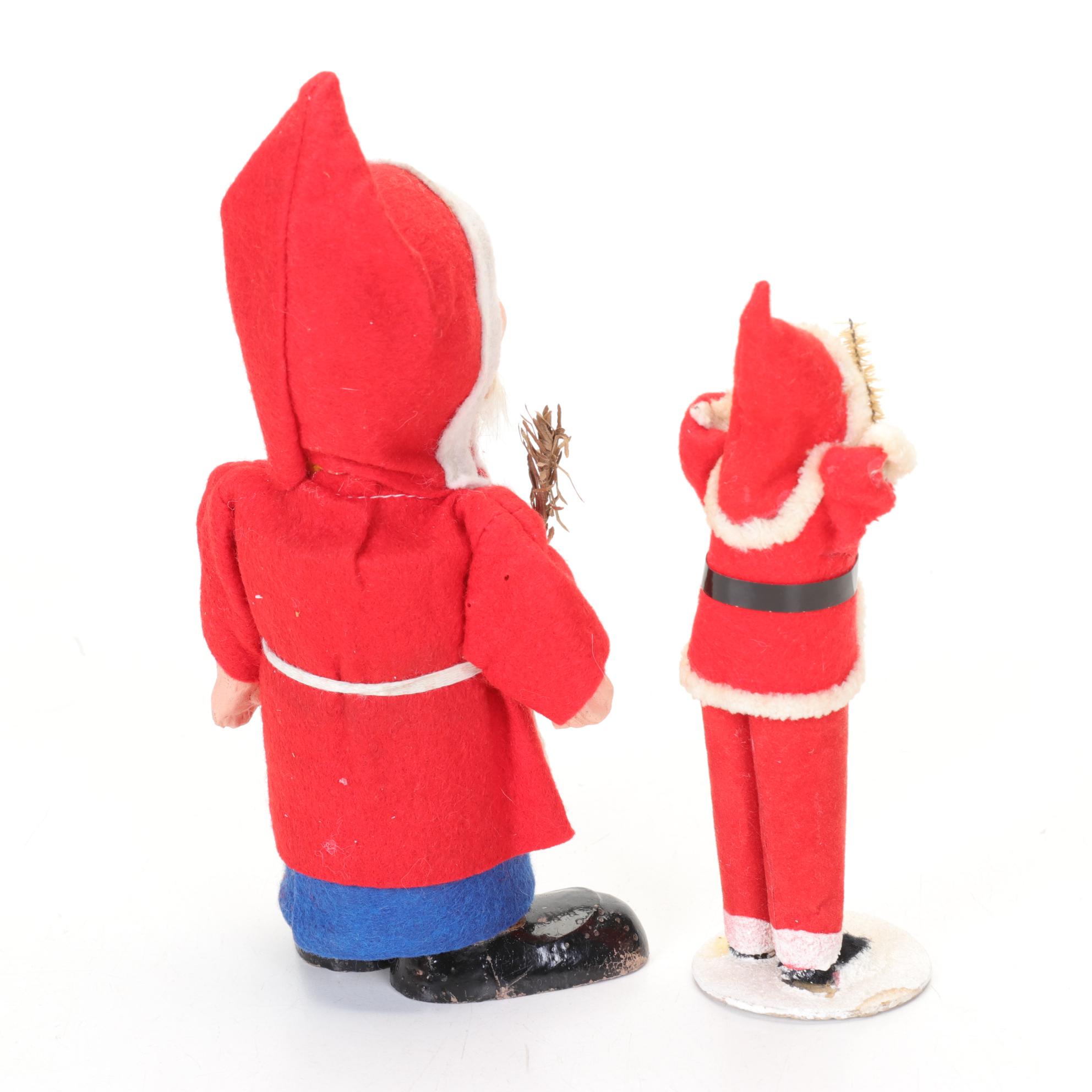 German Santa Claus Figurines by Two Sisters Studio and Others