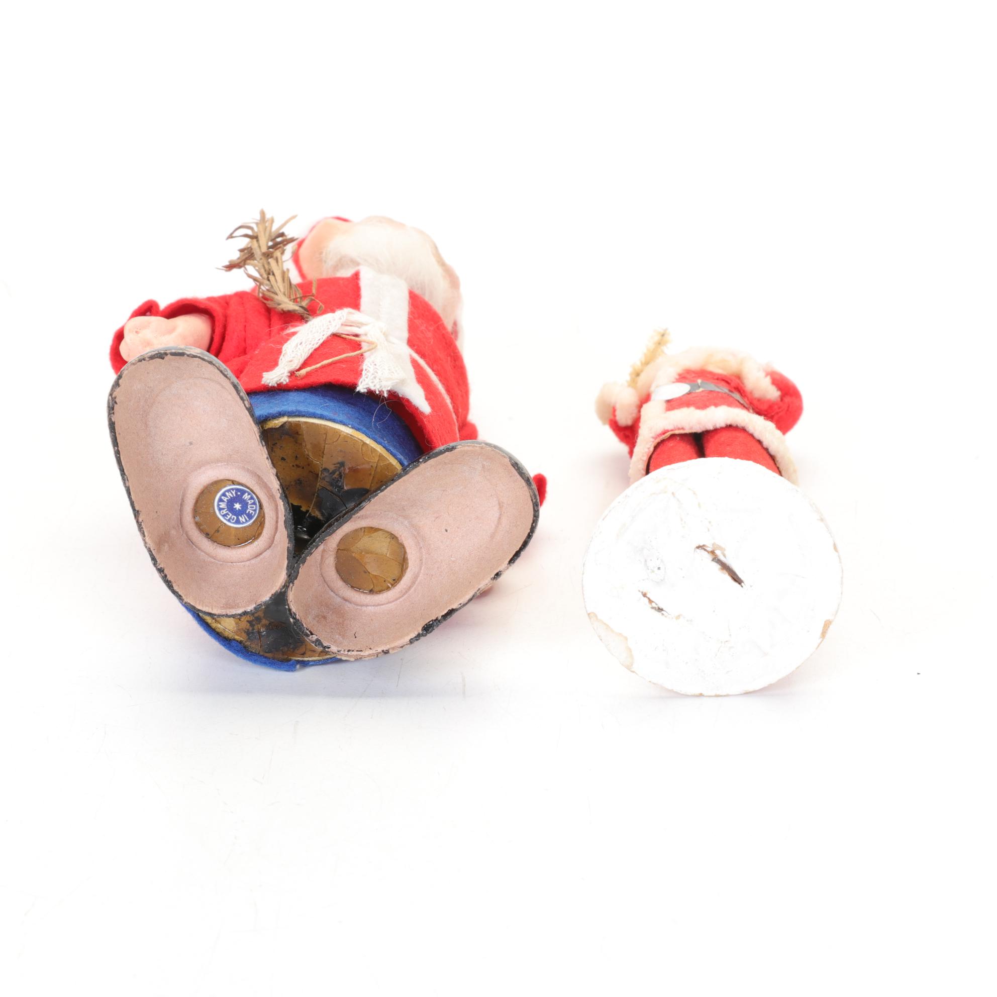 German Santa Claus Figurines by Two Sisters Studio and Others