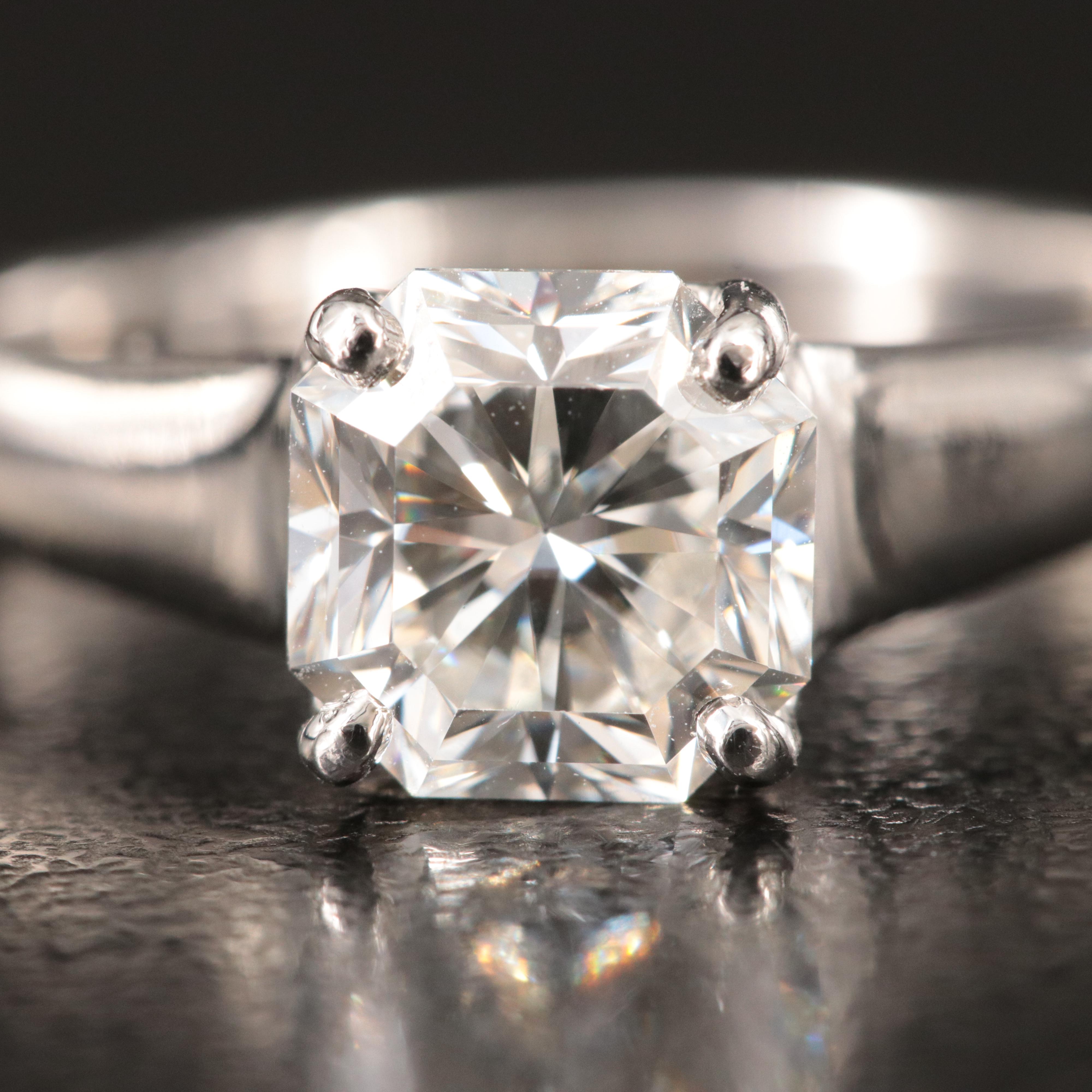 Tiffany & Co. Platinum 1.78 CT Lucida Diamond Solitaire Ring with Tiffany Cert