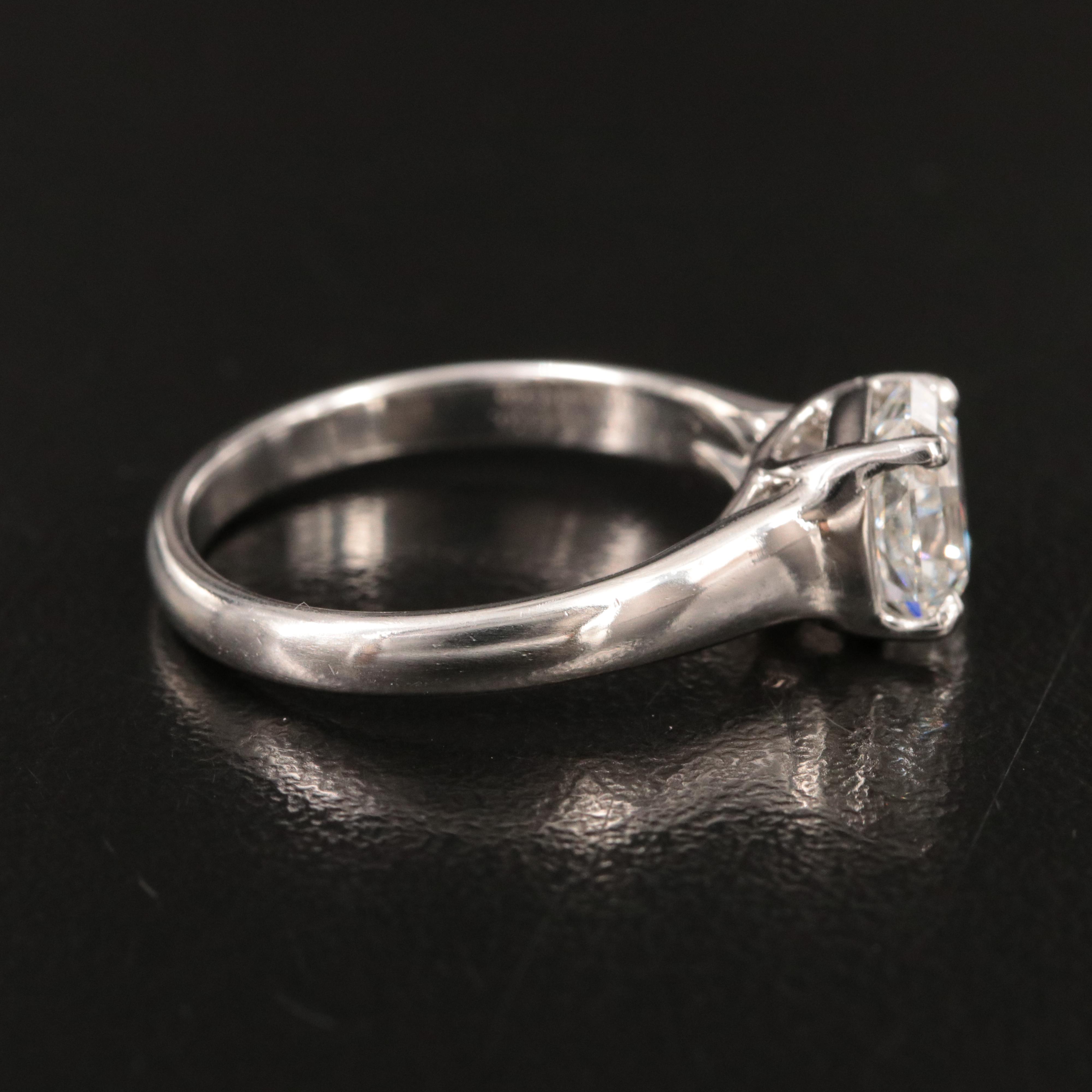 Tiffany & Co. Platinum 1.78 CT Lucida Diamond Solitaire Ring with Tiffany Cert