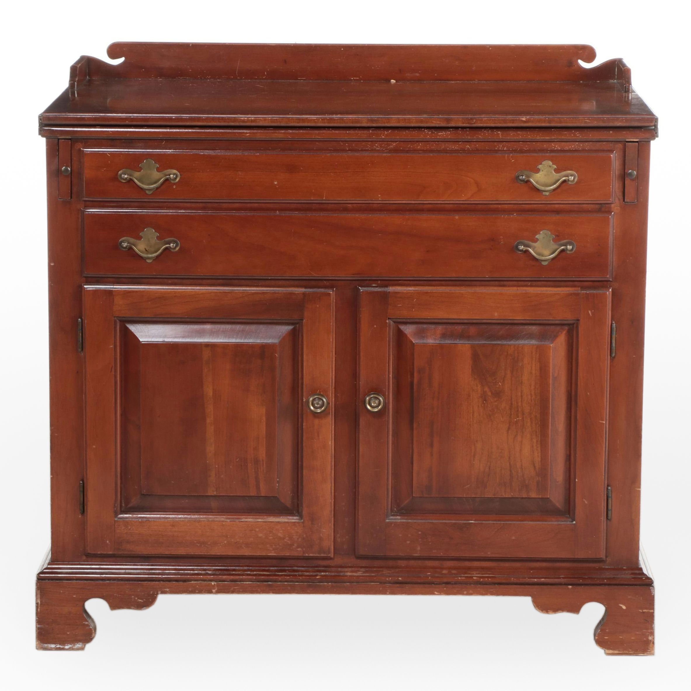 Statton Trutype Americana Federal Style Flip-Top Dry Bar Sideboard